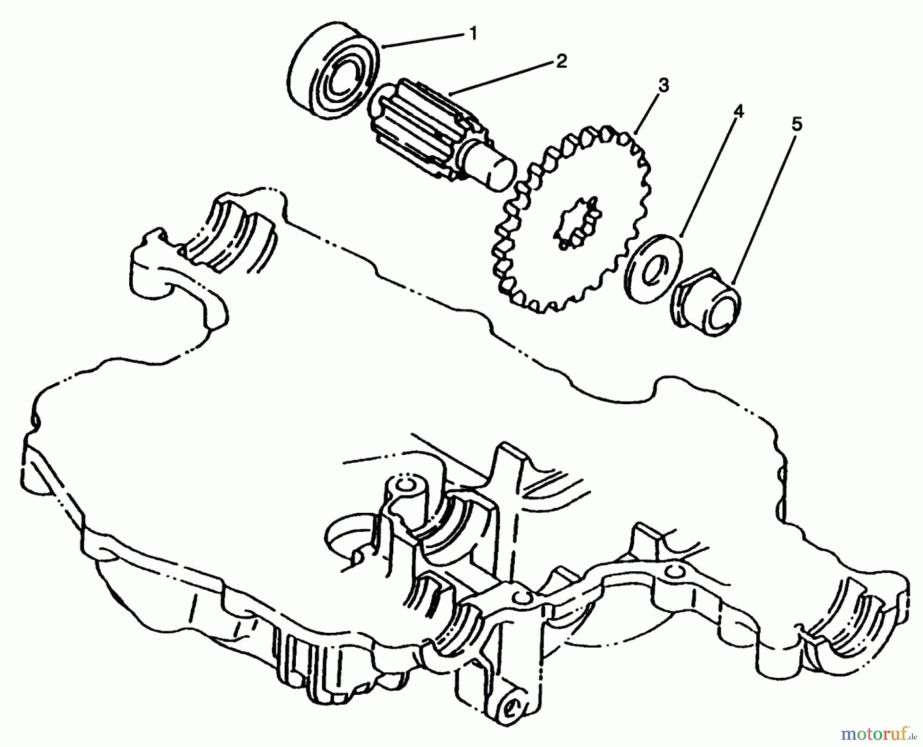  Toro Neu Mowers, Lawn & Garden Tractor Seite 1 72064 (265-H) - Toro 265-H Lawn and Garden Tractor, 1996 (6900001-6999999) FINAL PINION