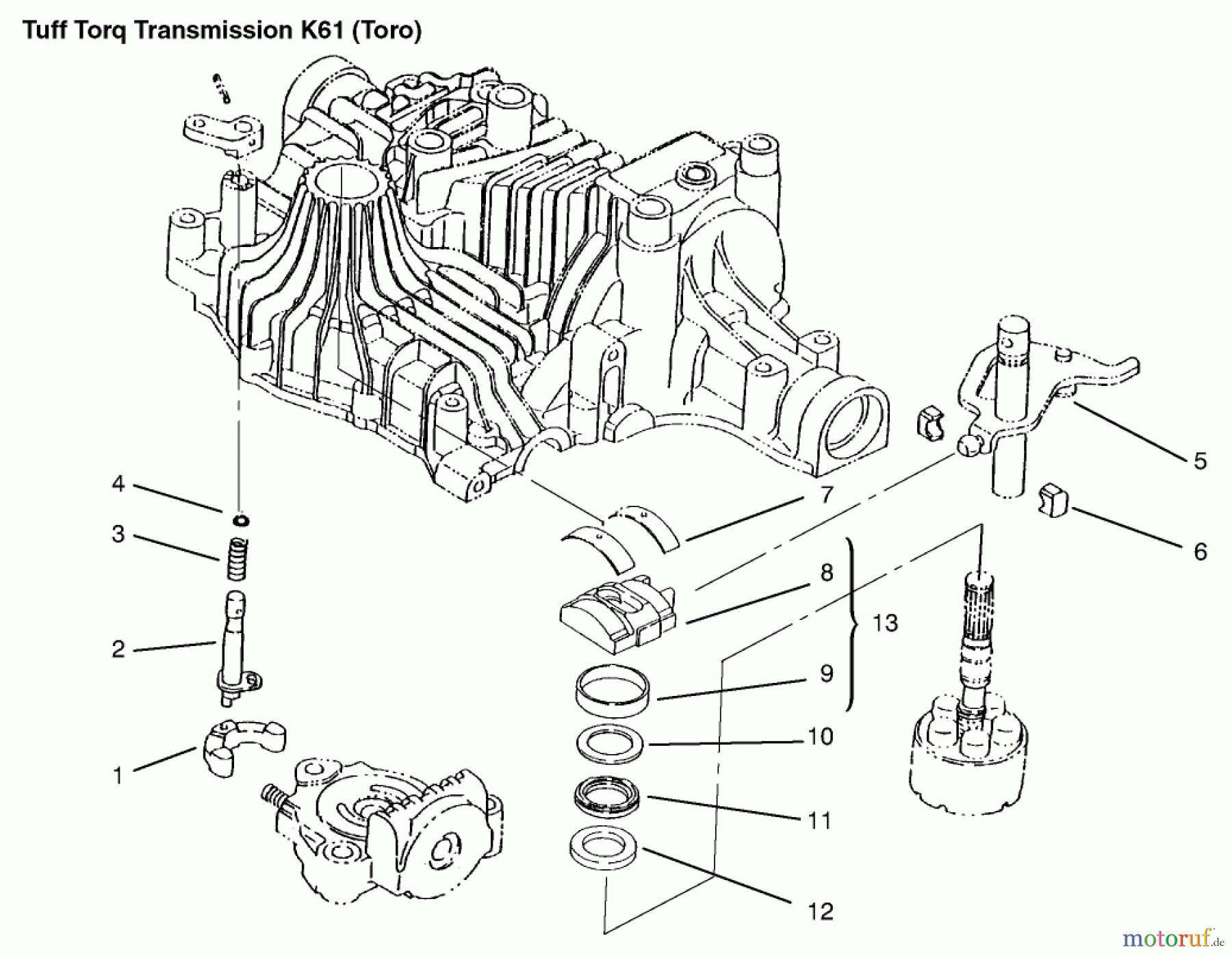  Toro Neu Mowers, Lawn & Garden Tractor Seite 1 72070 (265-H) - Toro 265-H Lawn and Garden Tractor, 1999 (9900001-9999999) RANGE SHIFT