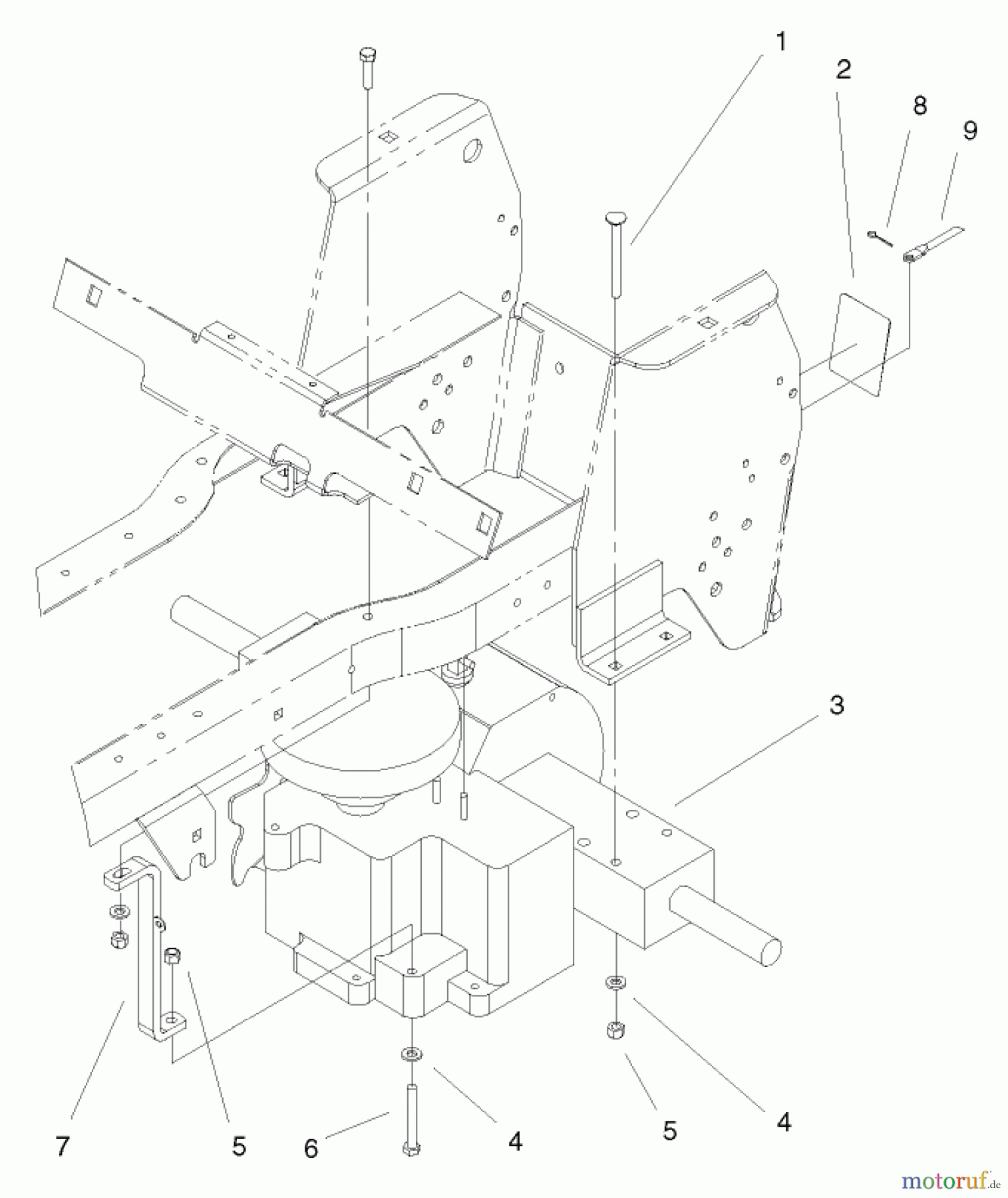  Toro Neu Mowers, Lawn & Garden Tractor Seite 1 72050 (265-H) - Toro 265-H Lawn and Garden Tractor, 2000 (200000001-200999999) HYDRO TRANSAXLE ASSEMBLY