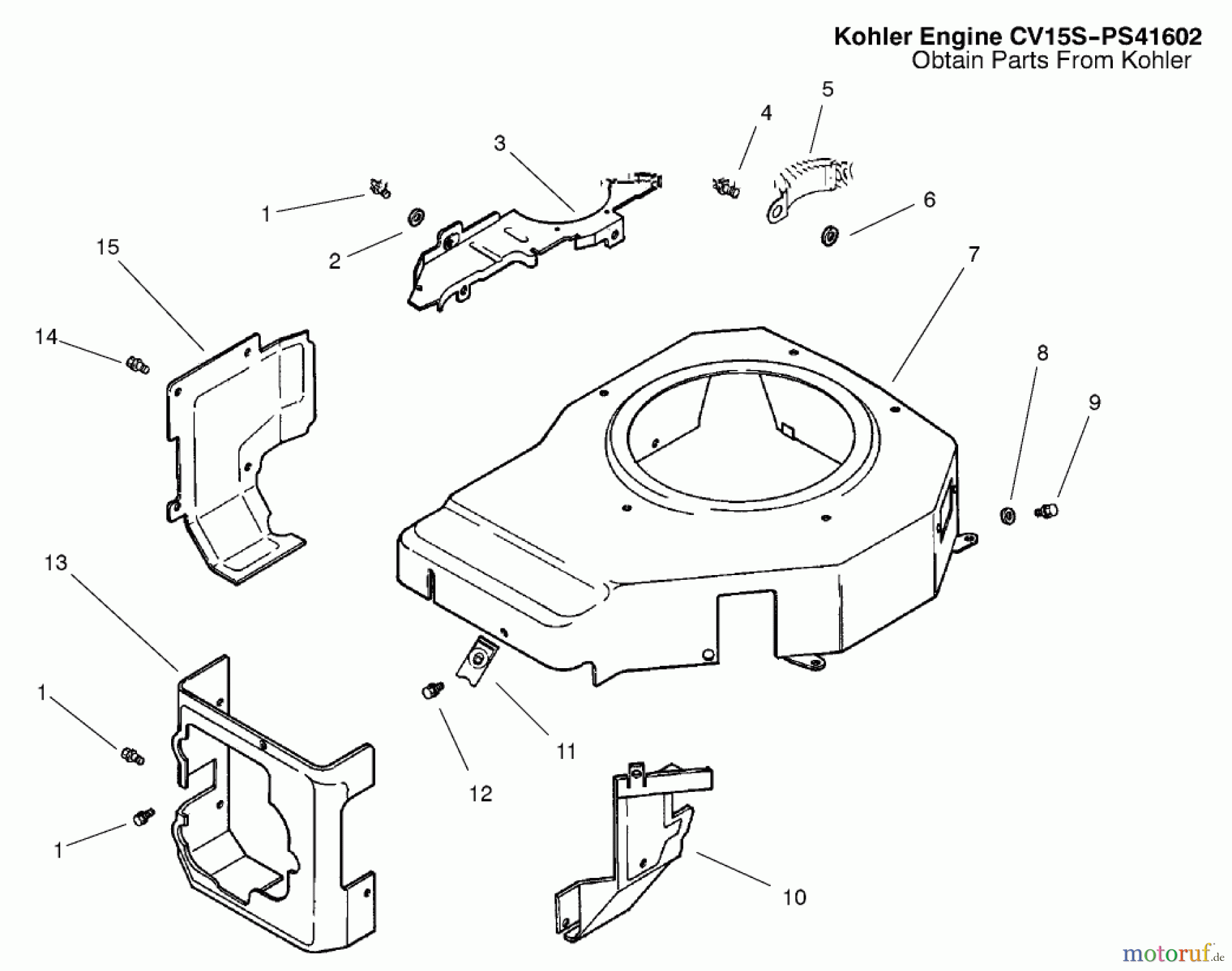  Toro Neu Mowers, Lawn & Garden Tractor Seite 1 72051 (265-H) - Toro 265-H Lawn and Garden Tractor, 2002 (220000001-220999999) BLOWER HOUSING & BAFFLES ASSEMBLY