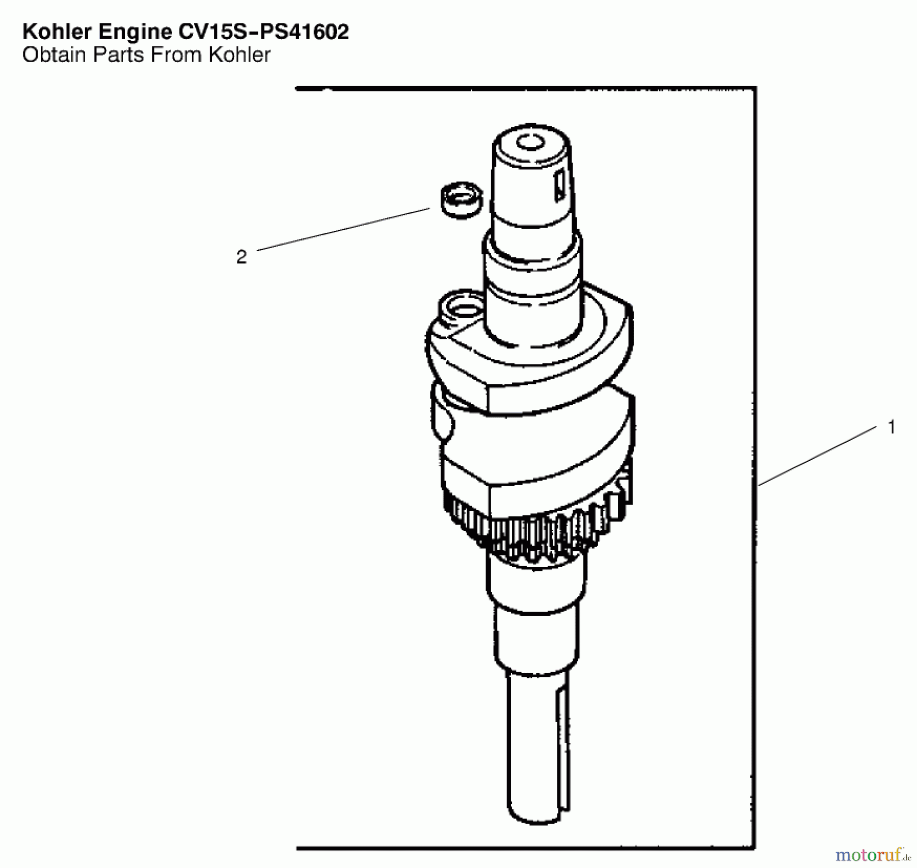  Toro Neu Mowers, Lawn & Garden Tractor Seite 1 72051 (265-H) - Toro 265-H Lawn and Garden Tractor, 2002 (220000001-220999999) CRANKSHAFT ASSEMBLY