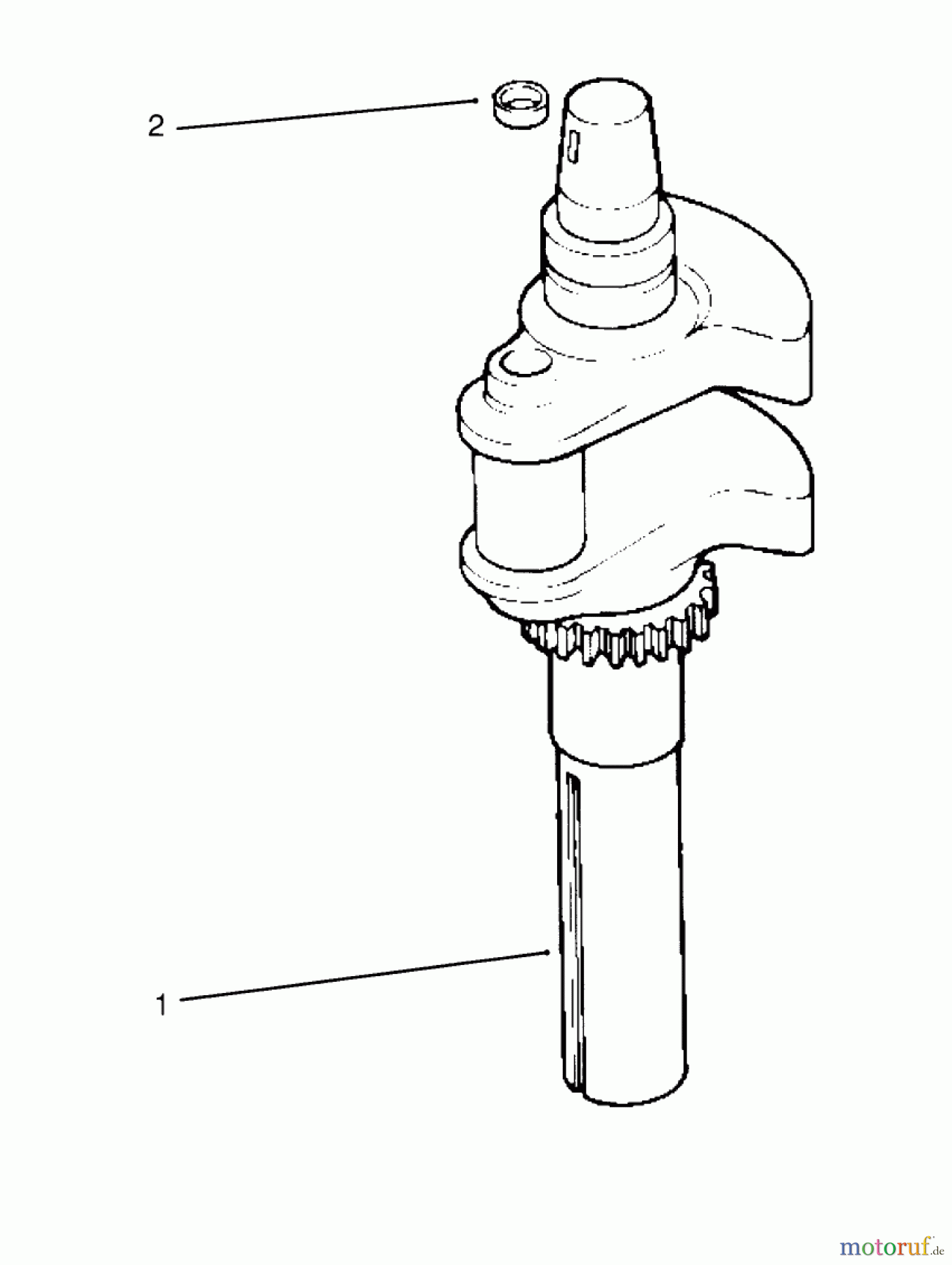  Toro Neu Mowers, Lawn & Garden Tractor Seite 1 72084 (266-H) - Toro 266-H Yard Tractor, 1995 (5900001-5999999) CRANKSHAFT KOHLER ENGINE CV16S-PS61514