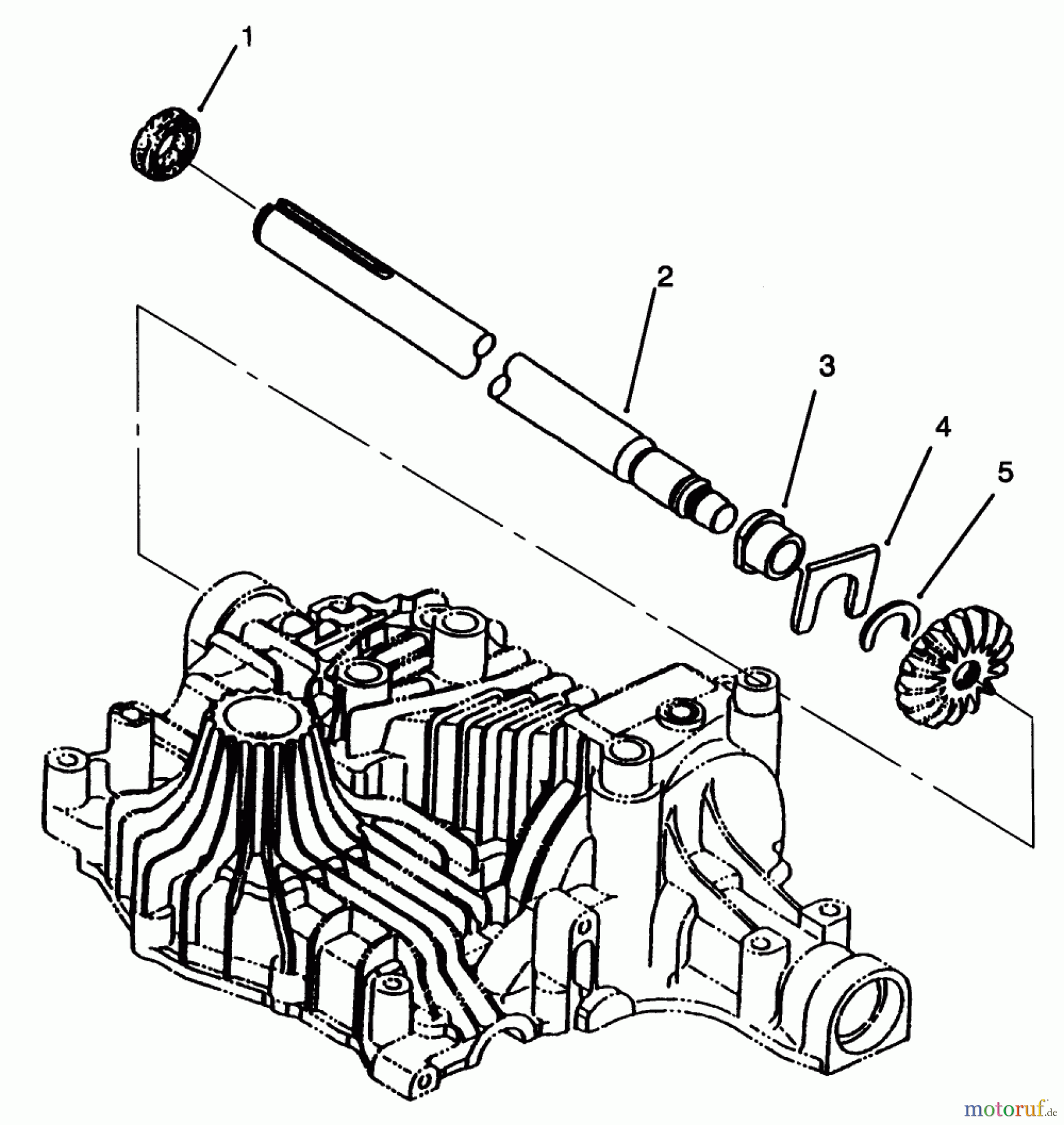  Toro Neu Mowers, Lawn & Garden Tractor Seite 1 72104 (267-H) - Toro 267-H Lawn and Garden Tractor, 1996 (6900001-6999999) AXLE SHAFT