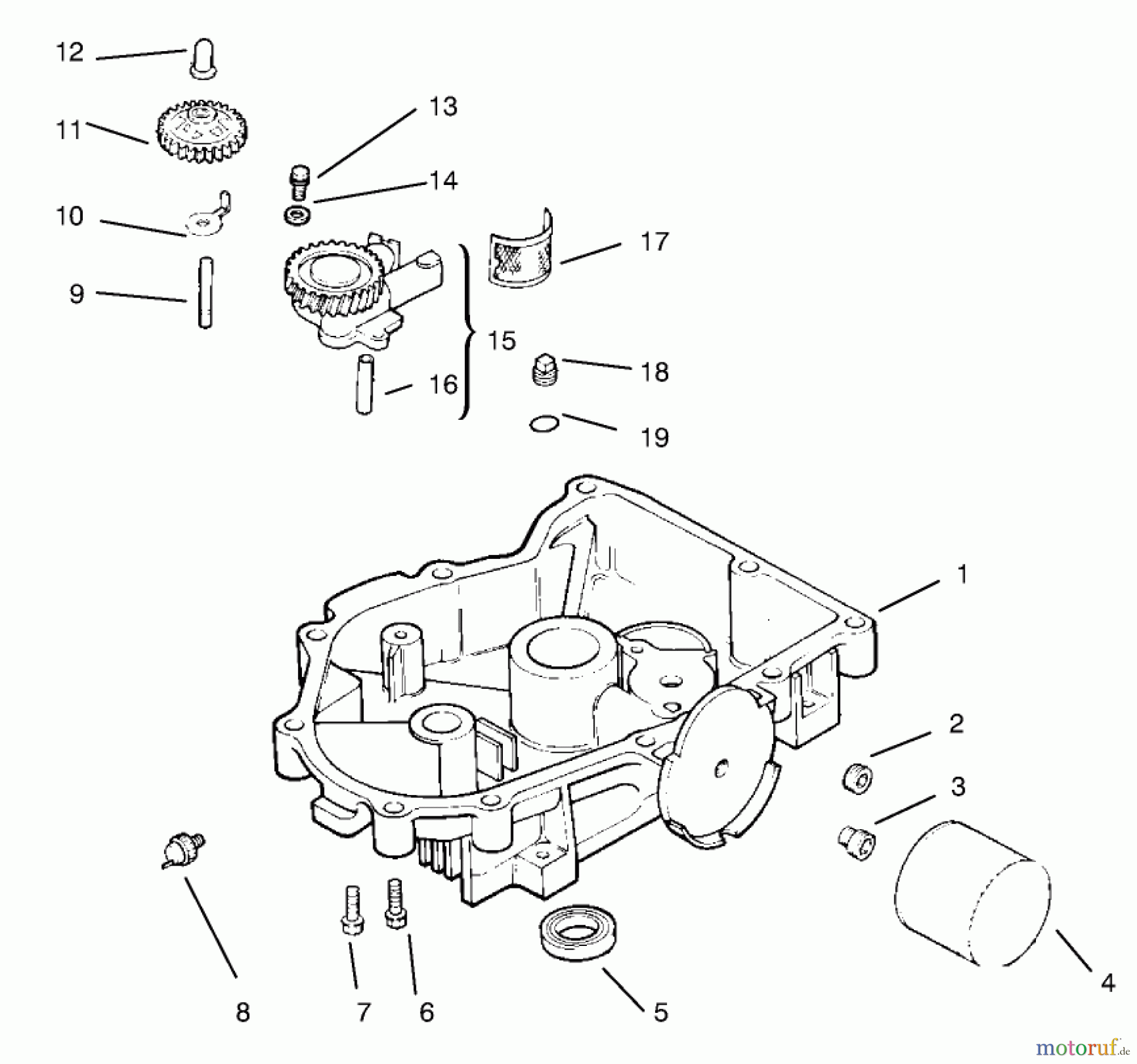  Toro Neu Mowers, Lawn & Garden Tractor Seite 1 72104 (267-H) - Toro 267-H Lawn and Garden Tractor, 1998 (8900001-8900599) OIL PAN/LUBRICATION