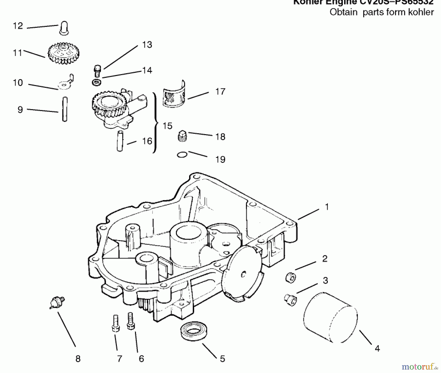  Toro Neu Mowers, Lawn & Garden Tractor Seite 1 72110 (270-H) - Toro 270-H Lawn and Garden Tractor, 1996 (6900001-6999999) OIL PAN/LUBRICATION