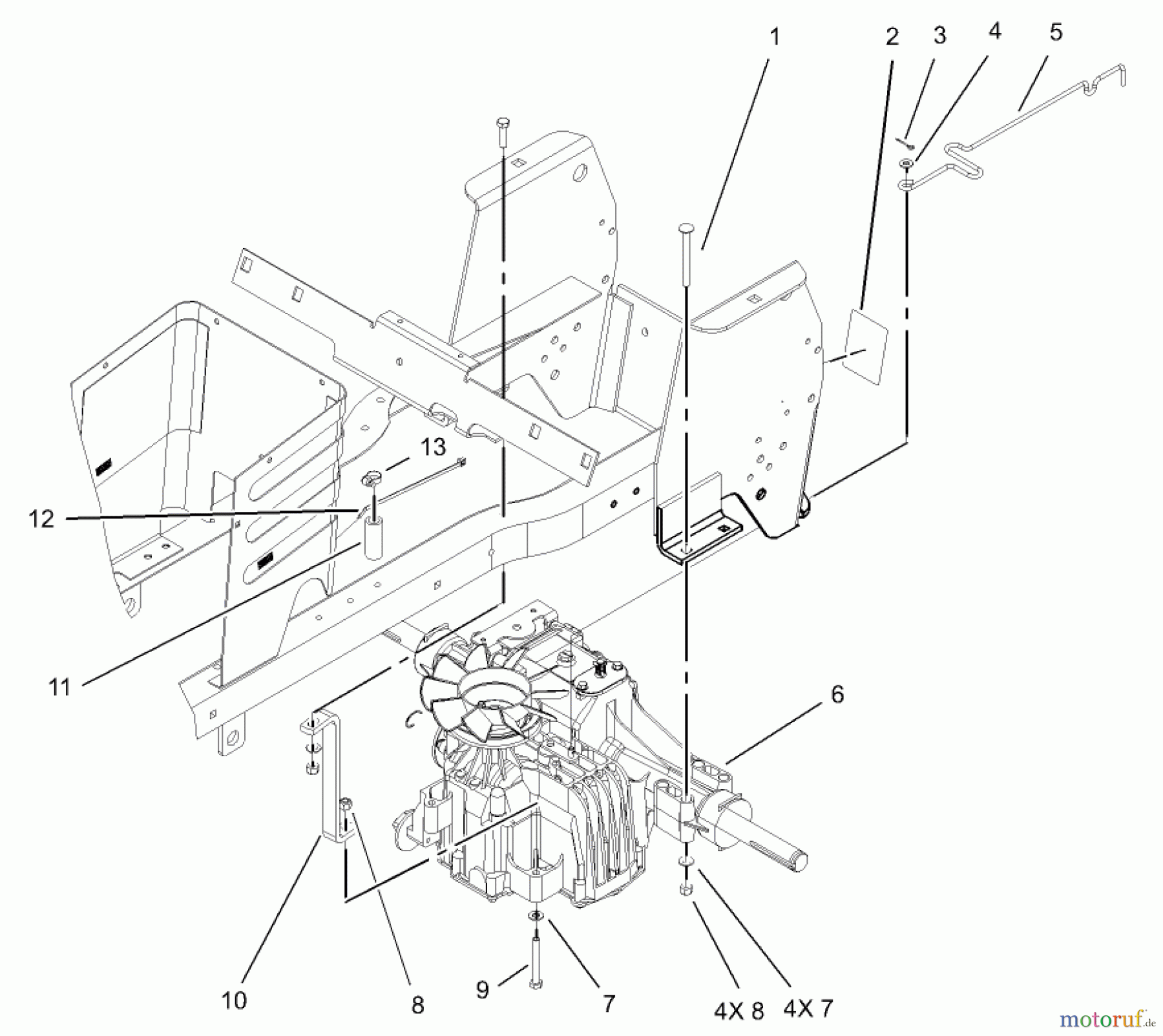  Toro Neu Mowers, Lawn & Garden Tractor Seite 1 72201 (417XT) - Toro 417XT Garden Tractor, 2004 (240000001-240999999) HYDRO TRANSAXLE ASSEMBLY