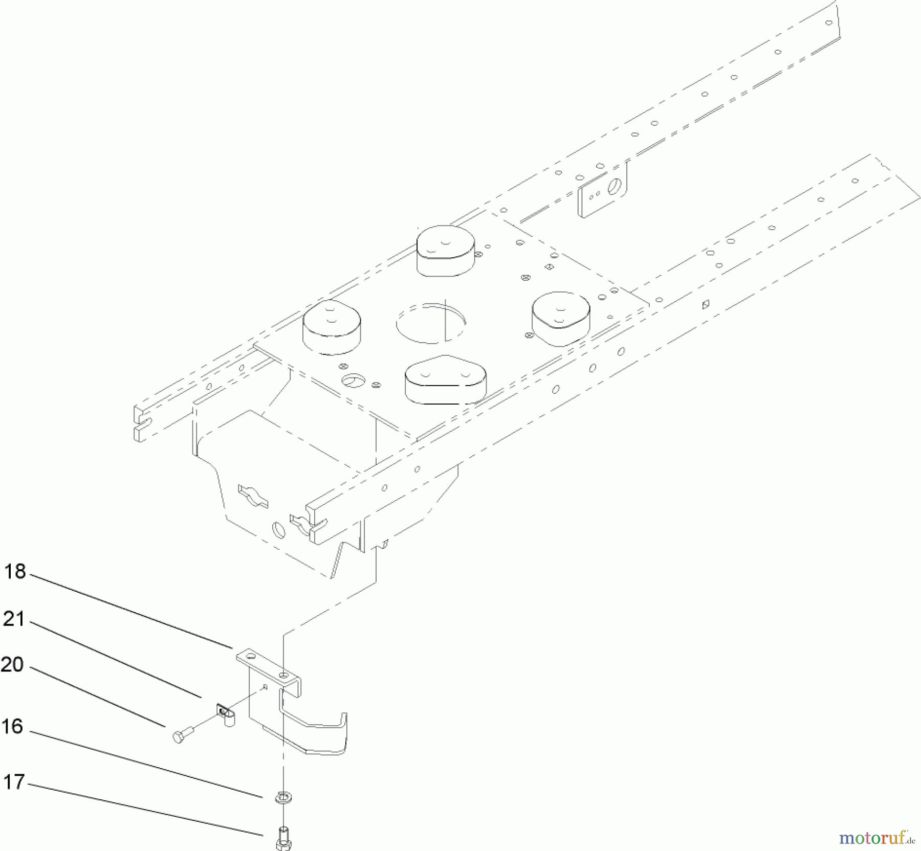  Toro Neu Mowers, Lawn & Garden Tractor Seite 1 72202 (419XT) - Toro 419XT Garden Tractor, 2004 (240000001-240999999) PTO STOP ASSEMBLY