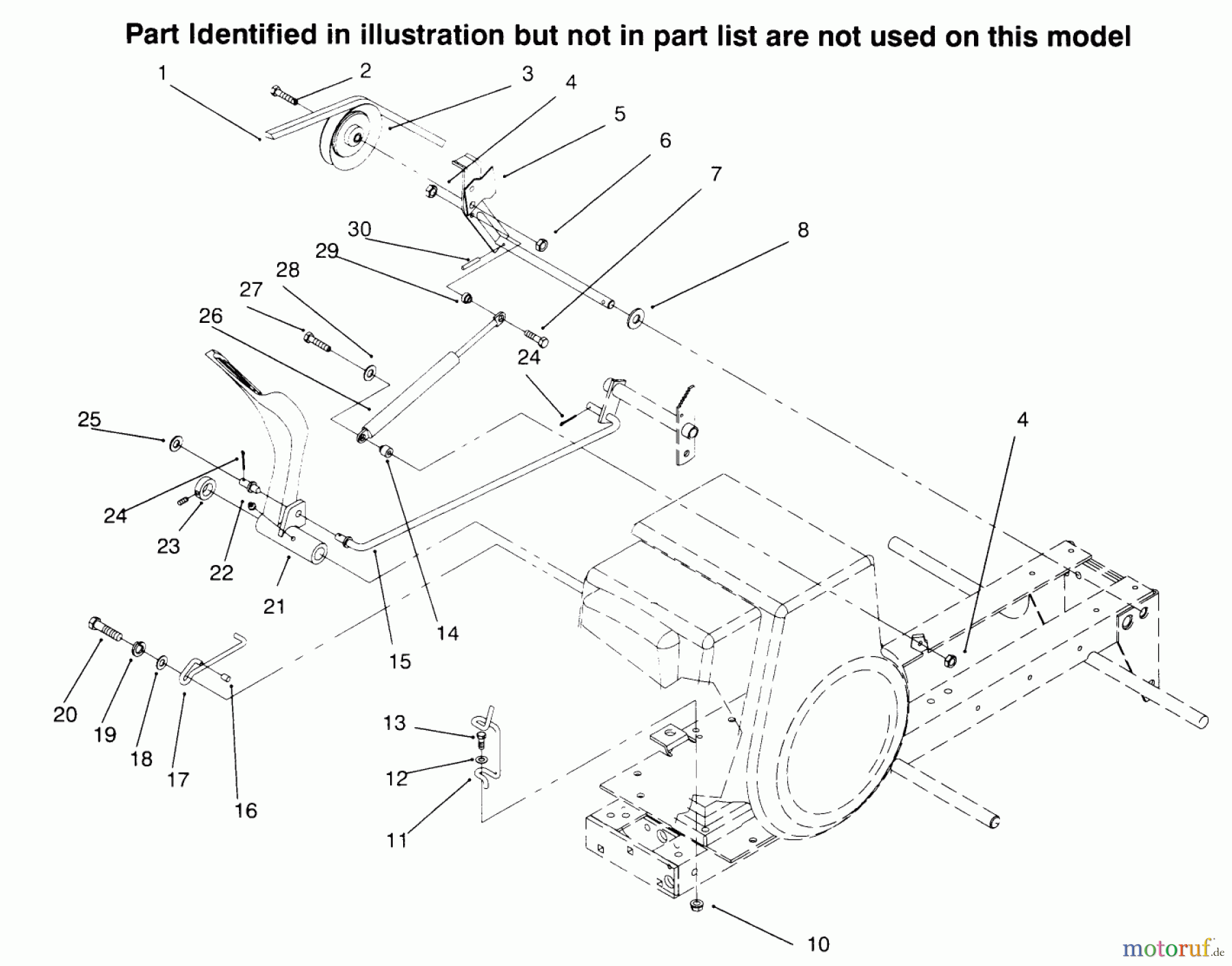  Toro Neu Mowers, Lawn & Garden Tractor Seite 1 73402 (314-8) - Toro 314-8 Garden Tractor, 1996 (6900001-6999999) BRAKE