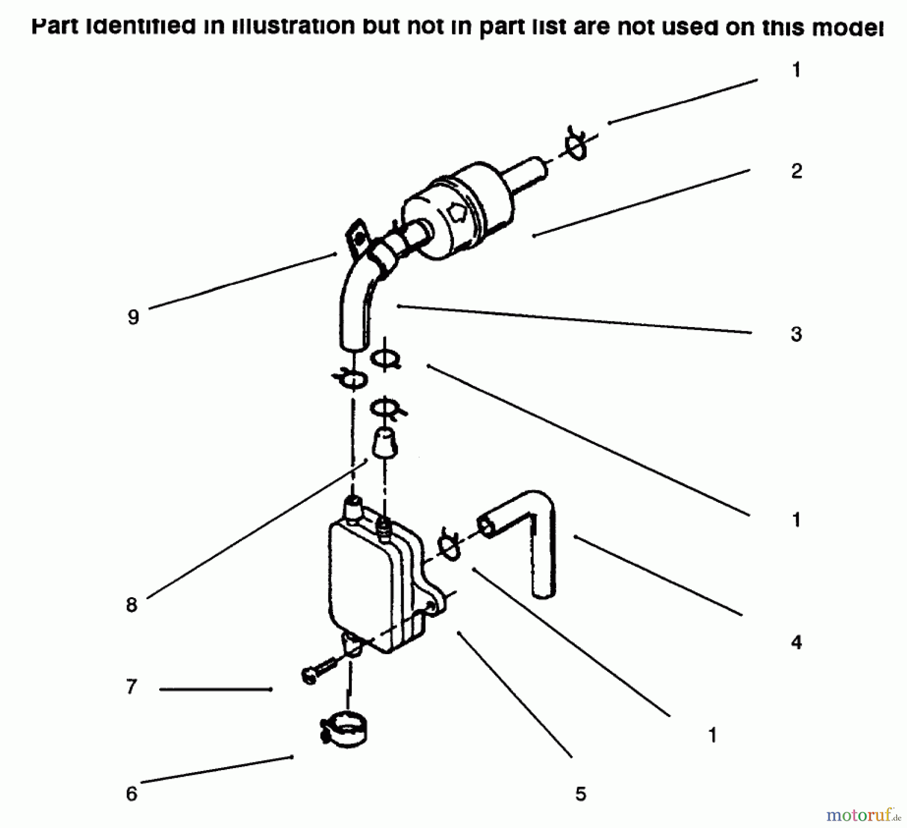  Toro Neu Mowers, Lawn & Garden Tractor Seite 1 73423 (416-H) - Toro 416-H Garden Tractor, 1996 (6900001-6999999) FUEL FILTER & PUMP