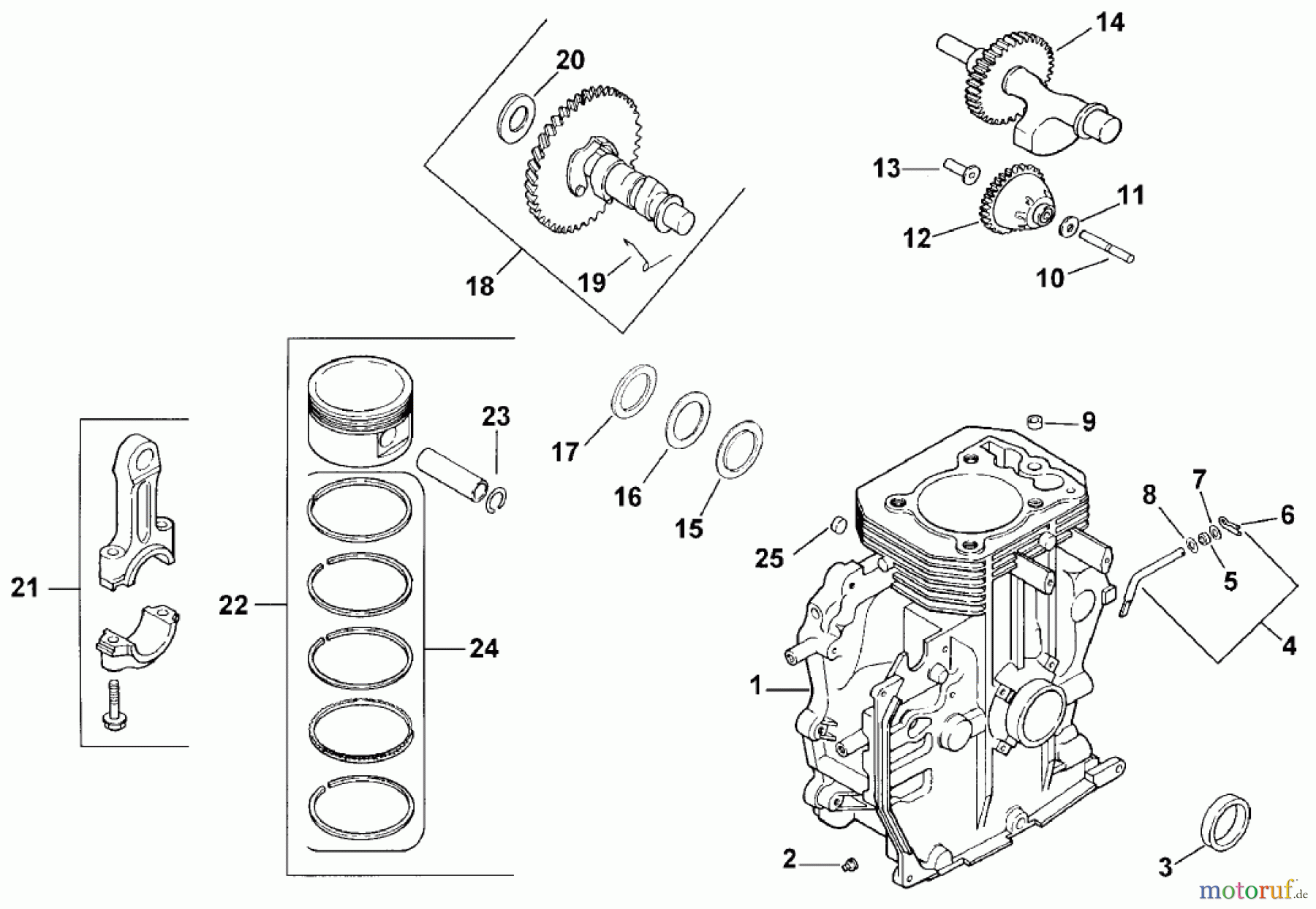  Toro Neu Mowers, Lawn & Garden Tractor Seite 1 73449 (314-8) - Toro 314-8 Garden Tractor, 1999 (9900001-9999999) CRANKCASE (MODEL 73429 ONLY)