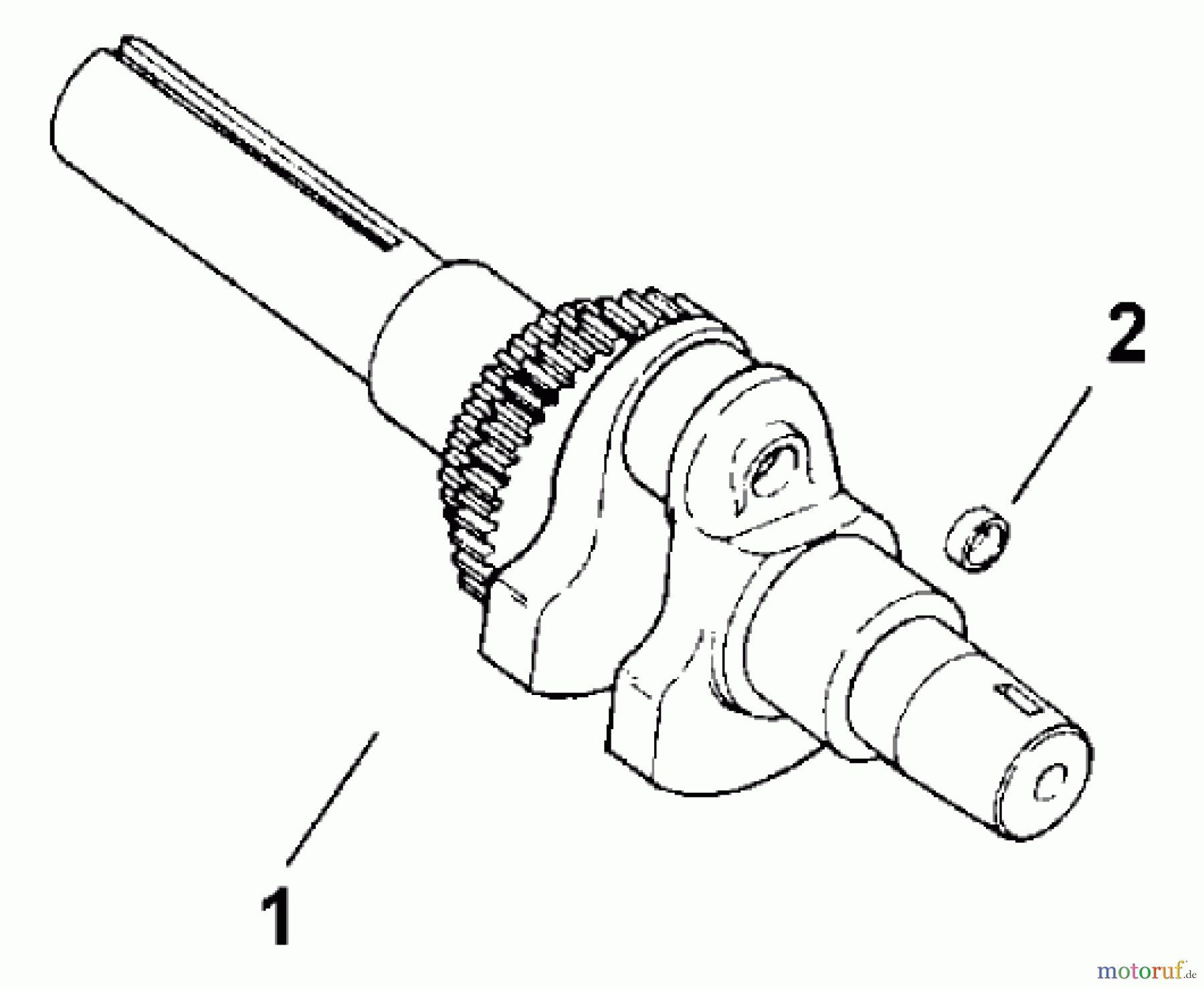  Toro Neu Mowers, Lawn & Garden Tractor Seite 1 73449 (314-8) - Toro 314-8 Garden Tractor, 1999 (9900001-9999999) CRANKSHAFT (MODEL 73429 ONLY)