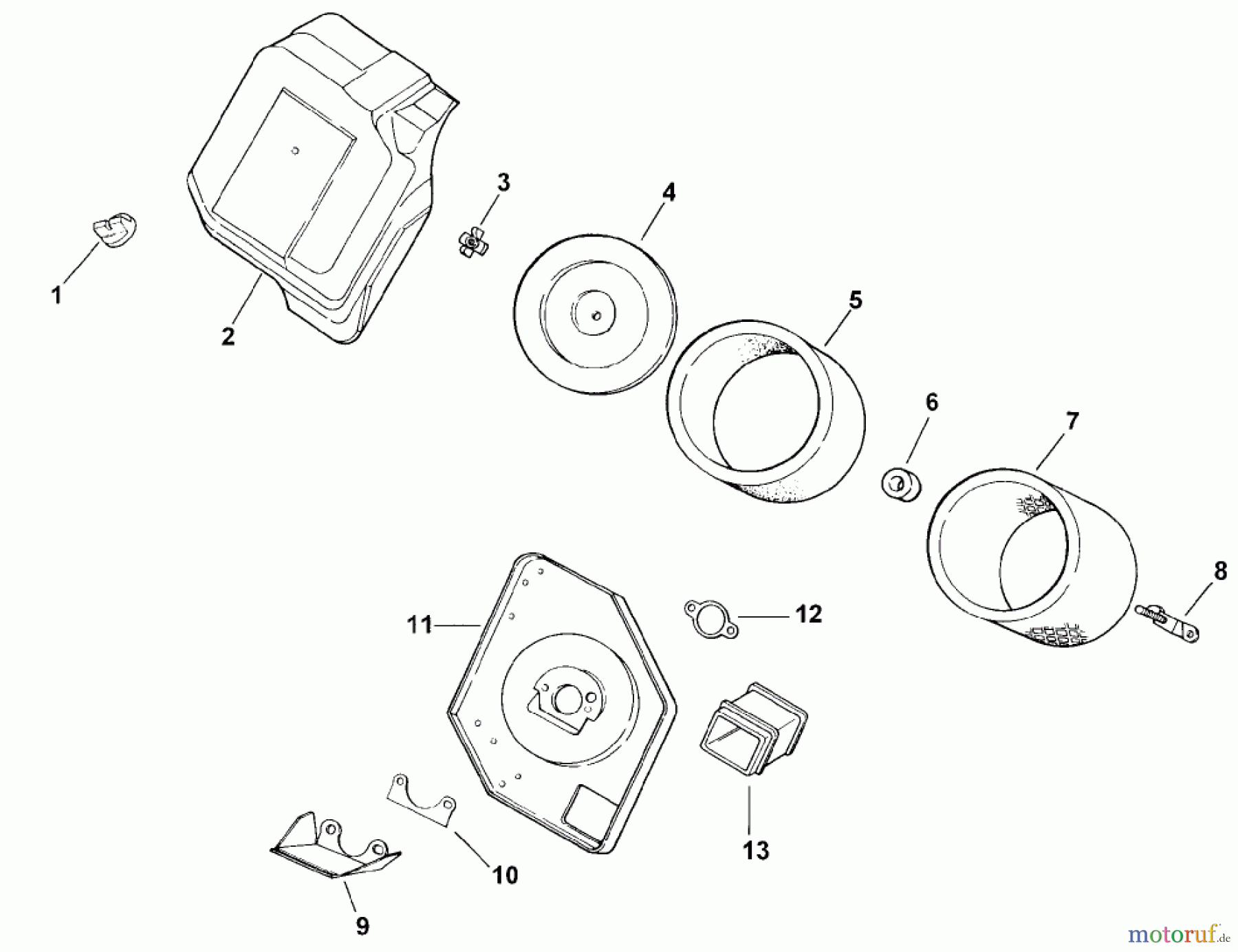  Toro Neu Mowers, Lawn & Garden Tractor Seite 1 73449 (314-8) - Toro 314-8 Garden Tractor, 2000 (200000001-200999999) AIR INTAKE/FILTRATION (MODEL 73449 ONLY)