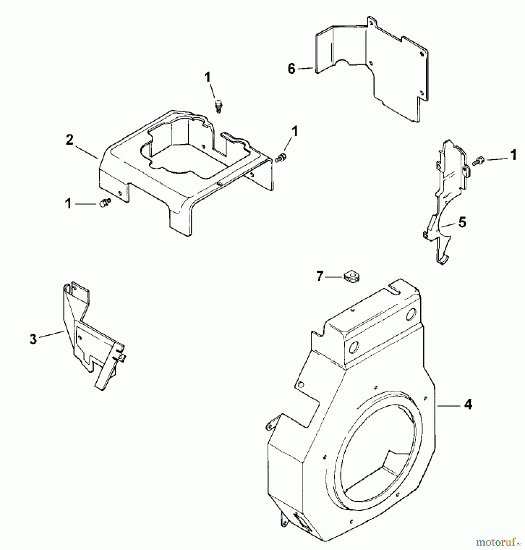  Toro Neu Mowers, Lawn & Garden Tractor Seite 1 73449 (314-8) - Toro 314-8 Garden Tractor, 2001 (210000001-210999999) BLOWER HOUSING AND BAFFLES (MODEL 73429 ONLY)