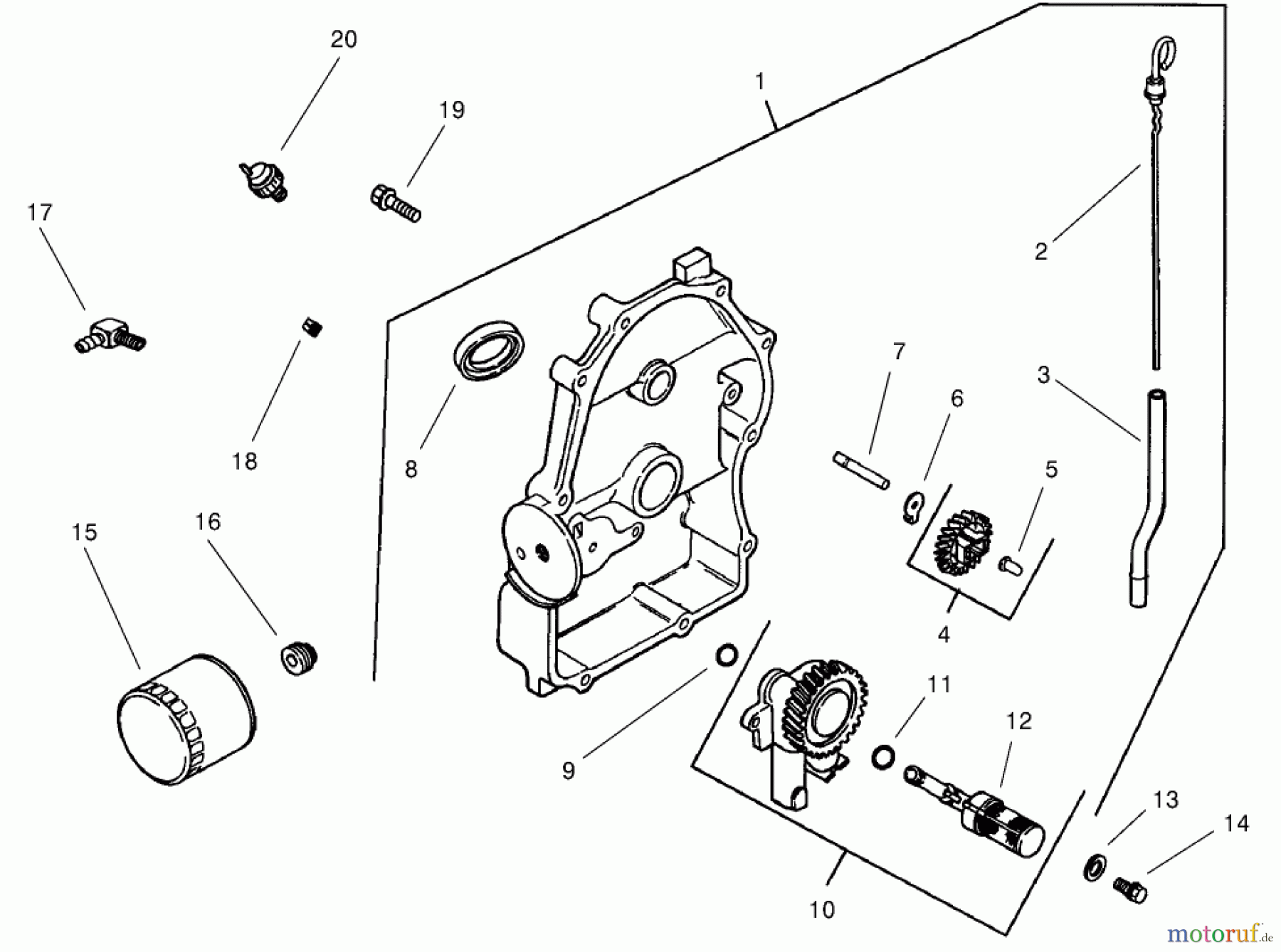  Toro Neu Mowers, Lawn & Garden Tractor Seite 1 73542 (520xi) - Toro 520xi Garden Tractor, 2000 (200000001-200999999) GROUP 3-OIL PAN LUBRICATION (MODEL 73471 ONLY)