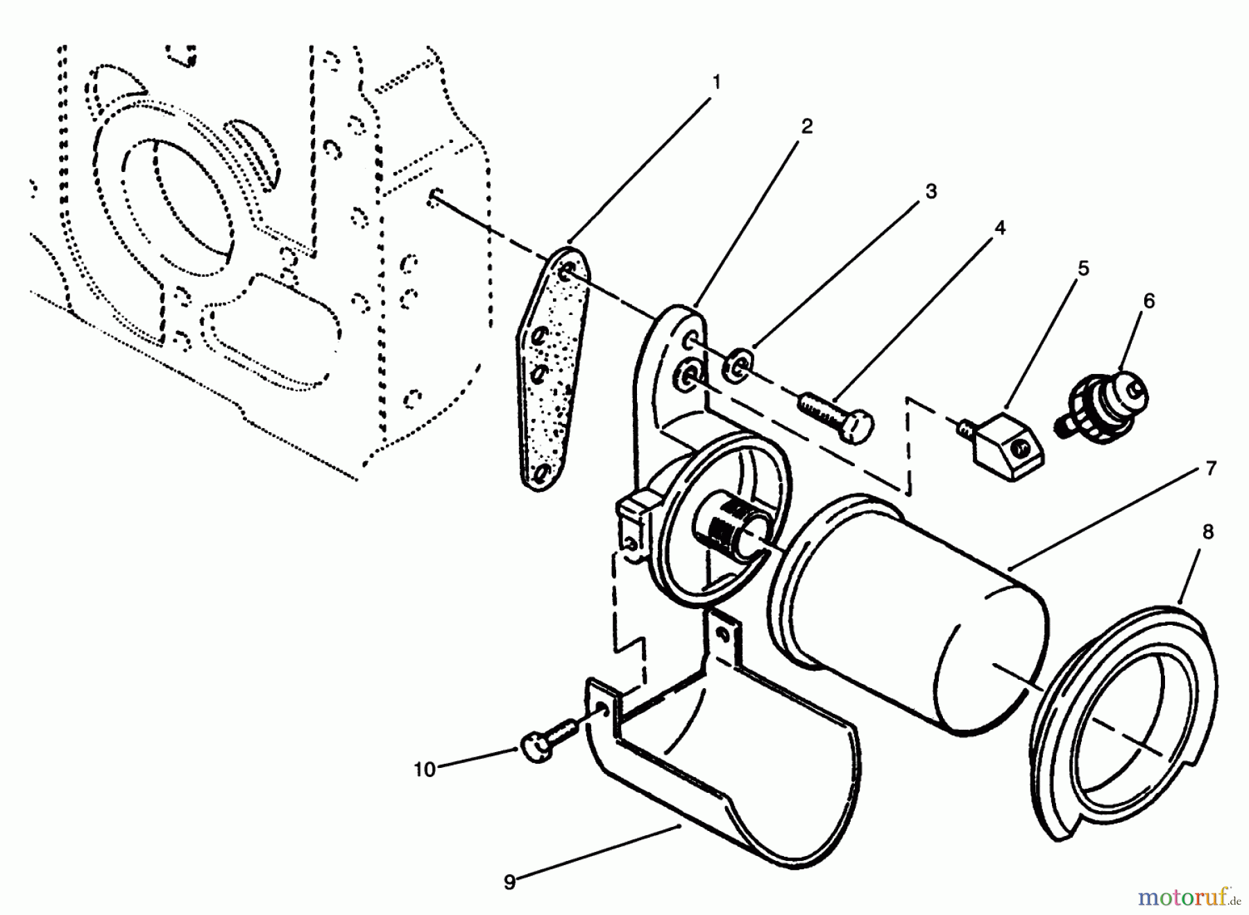  Toro Neu Mowers, Lawn & Garden Tractor Seite 1 73501 (520-H) - Toro 520-H Garden Tractor, 1995 (59000001-59000411) OIL FILTER AND LOW OIL PRESSURE CUT-OFF SWITCH