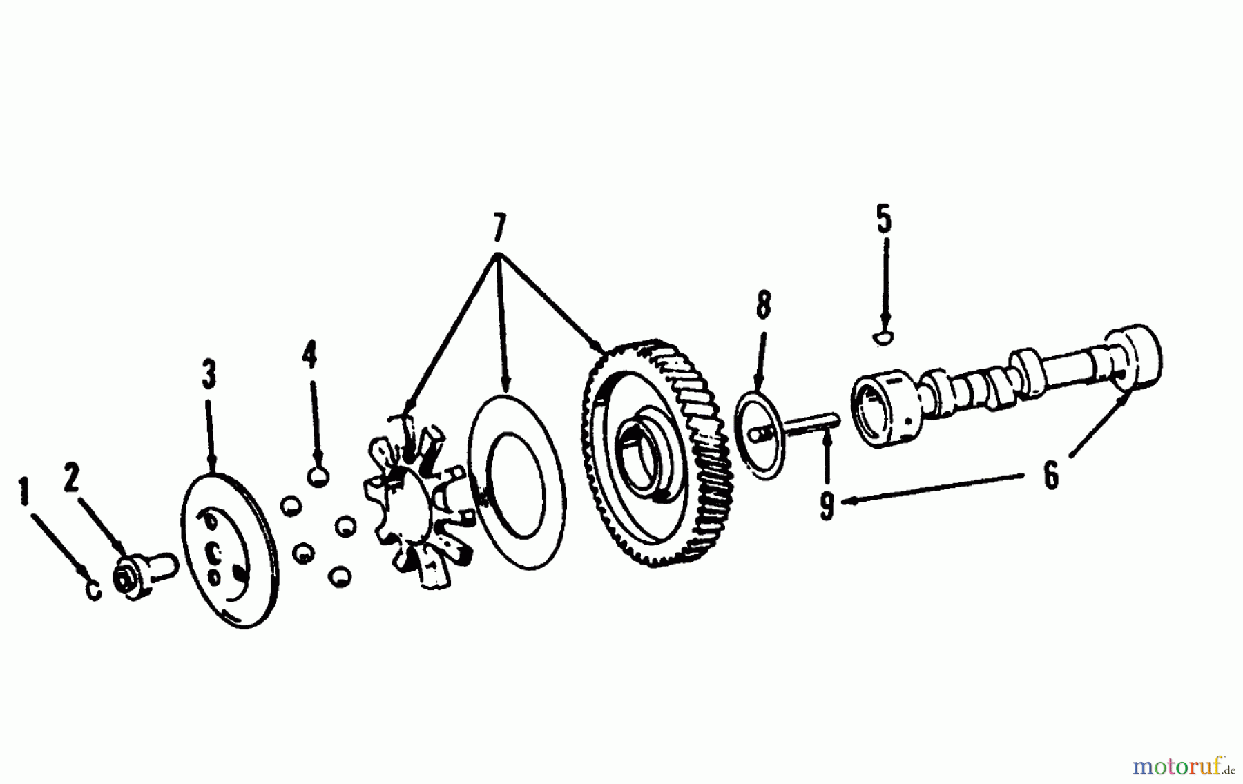  Toro Neu Mowers, Lawn & Garden Tractor Seite 1 73520 (520-H) - Toro 520-H Garden Tractor, 1993 (39000001-39999999) CAMSHAFT