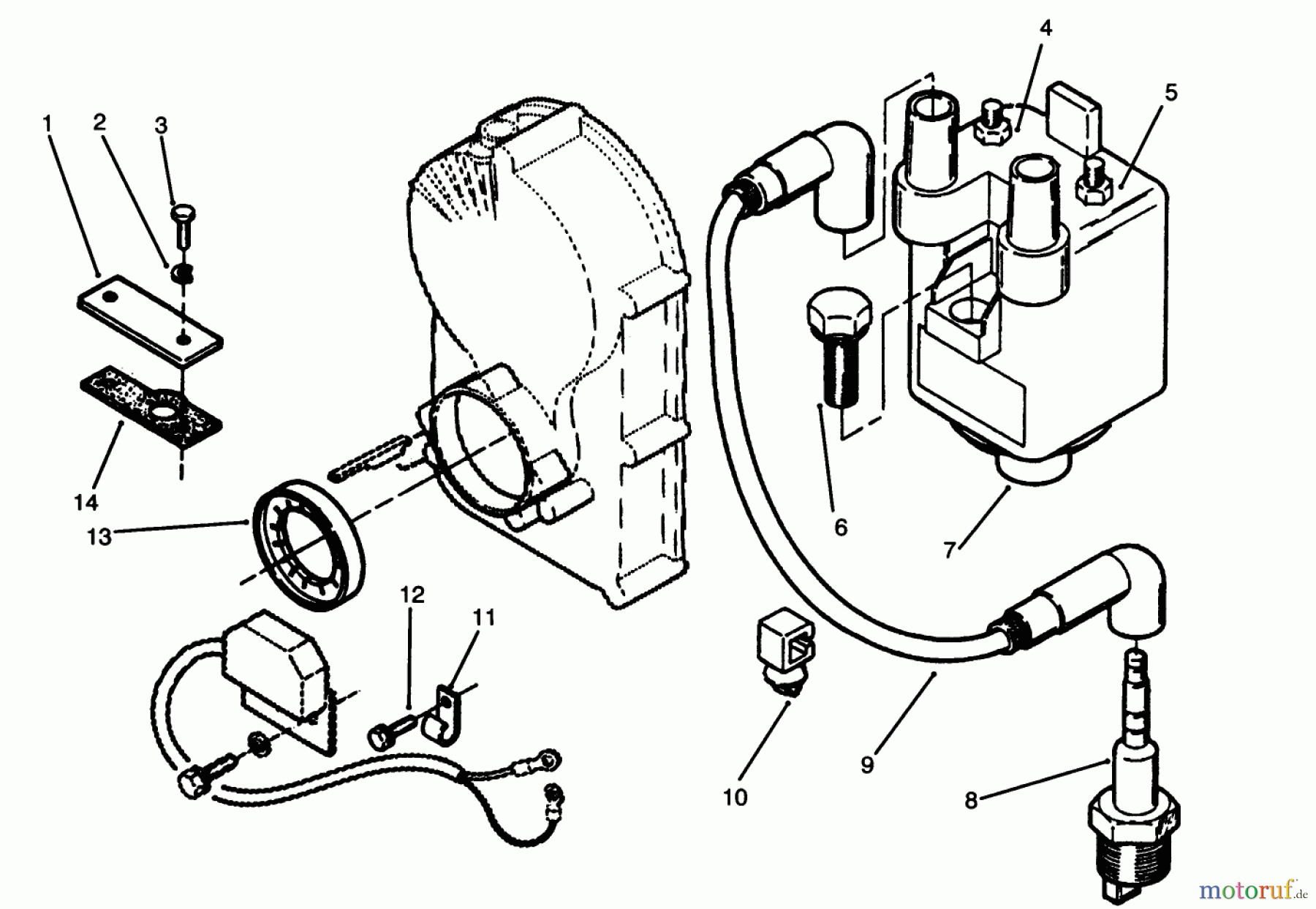  Toro Neu Mowers, Lawn & Garden Tractor Seite 1 73520 (520-H) - Toro 520-H Garden Tractor, 1994 (4900001-4999999) IGNITION-ELECTRONIC