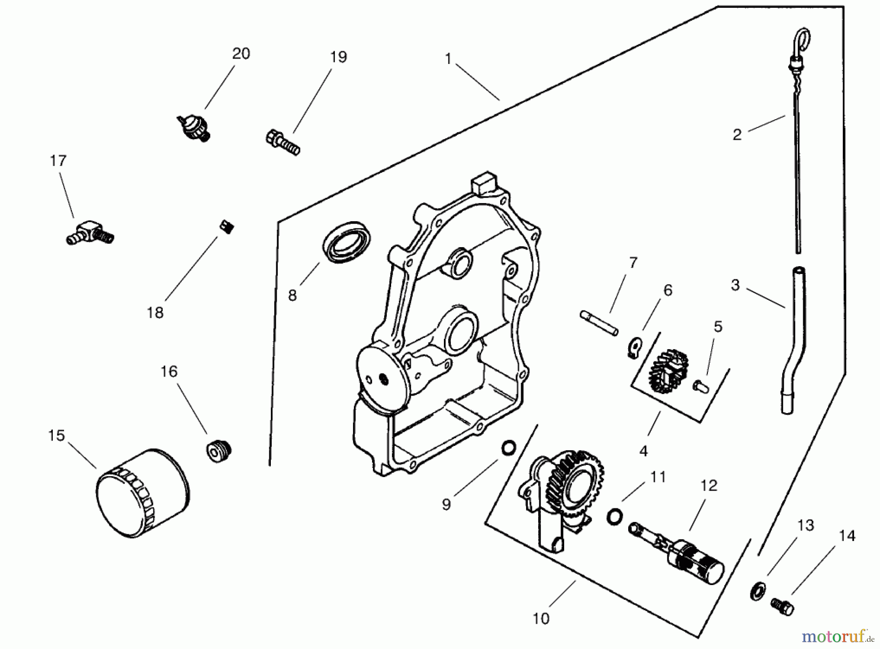  Toro Neu Mowers, Lawn & Garden Tractor Seite 1 73561 (522xi) - Toro 522xi Garden Tractor, 2002 (220000001-220999999) GROUP 3-OIL PAN/LUBRICATION