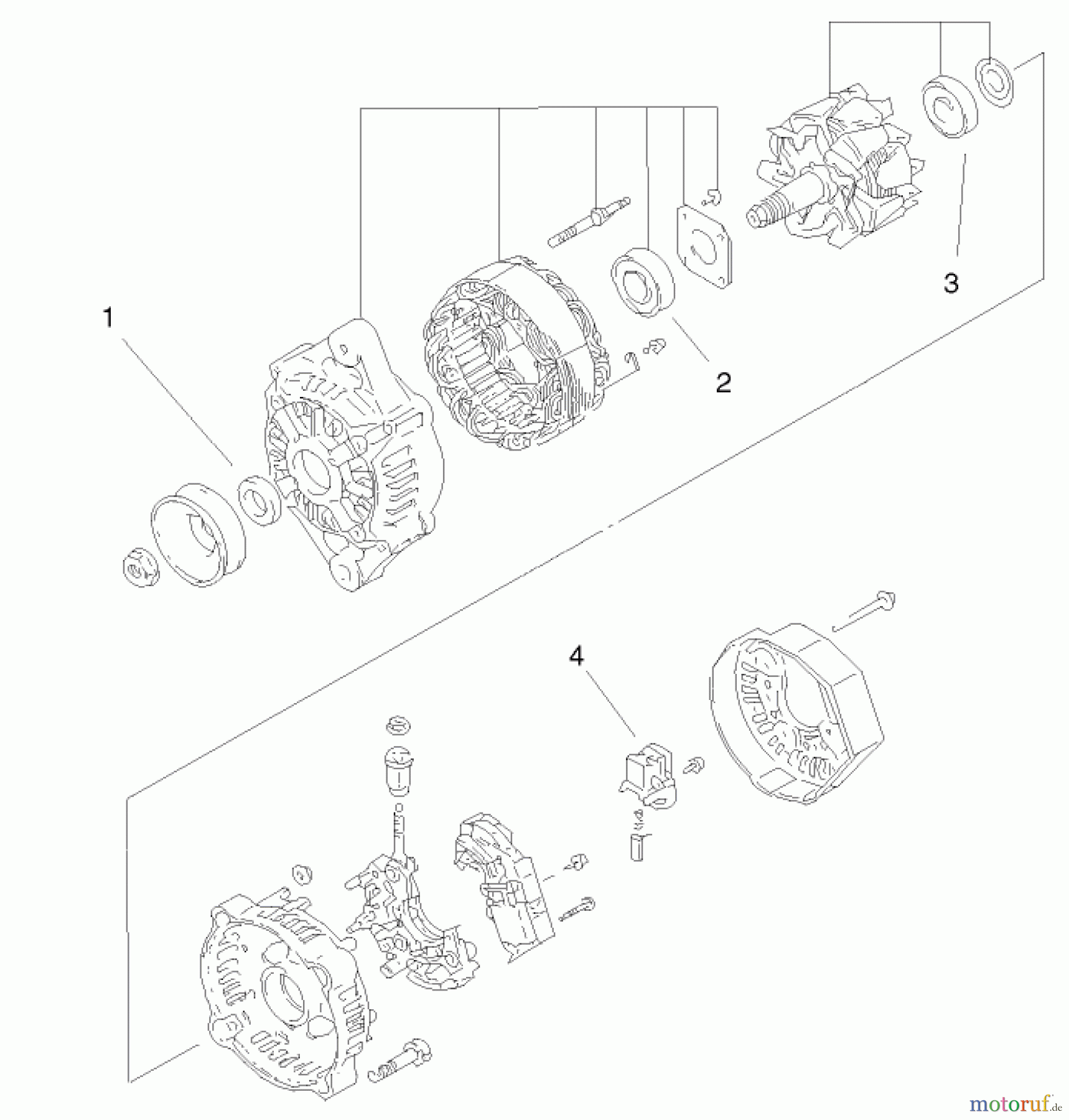  Toro Neu Mowers, Lawn & Garden Tractor Seite 1 73590 (523Dxi) - Toro 523Dxi Garden Tractor, 2001 (210000001-210999999) ENGINE ASSEMBLY #14