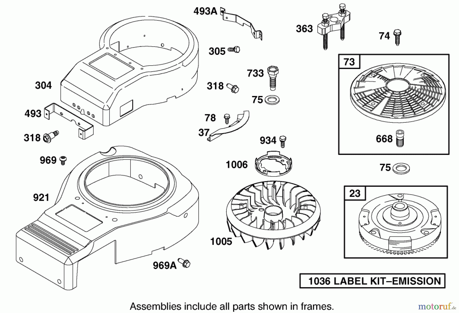  Toro Neu Mowers, Lawn & Garden Tractor Seite 1 74570 (170-DH) - Toro 170-DH Lawn Tractor, 2002 (220000001-220999999) BLOWER HOUSING ASSEMBLY BRIGGS AND STRATTON 311777-0151-E1