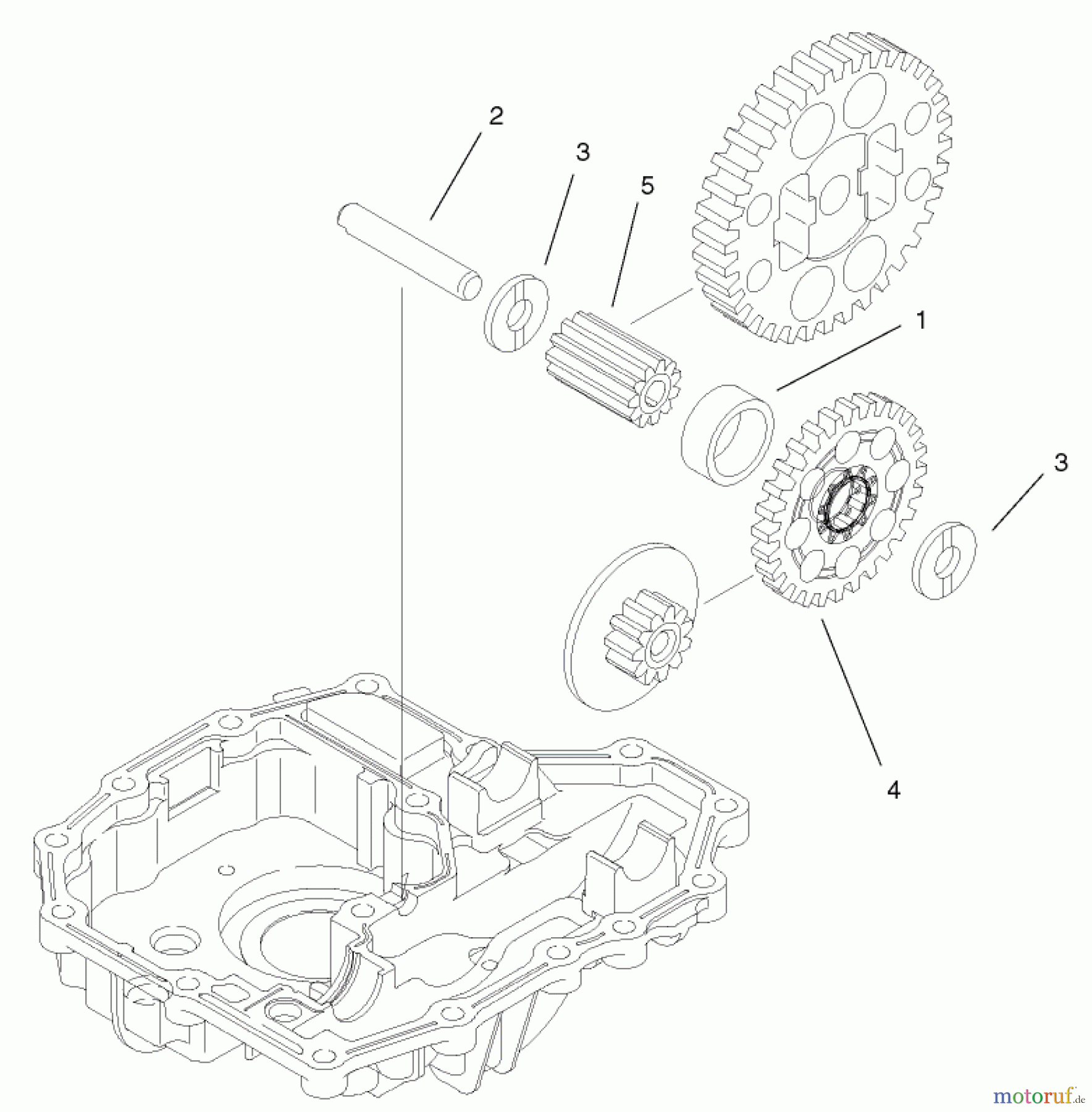  Toro Neu Mowers, Lawn & Garden Tractor Seite 1 74570 (170-DH) - Toro 170-DH Lawn Tractor, 2002 (220000001-220999999) FINAL PINION ASSEMBLY