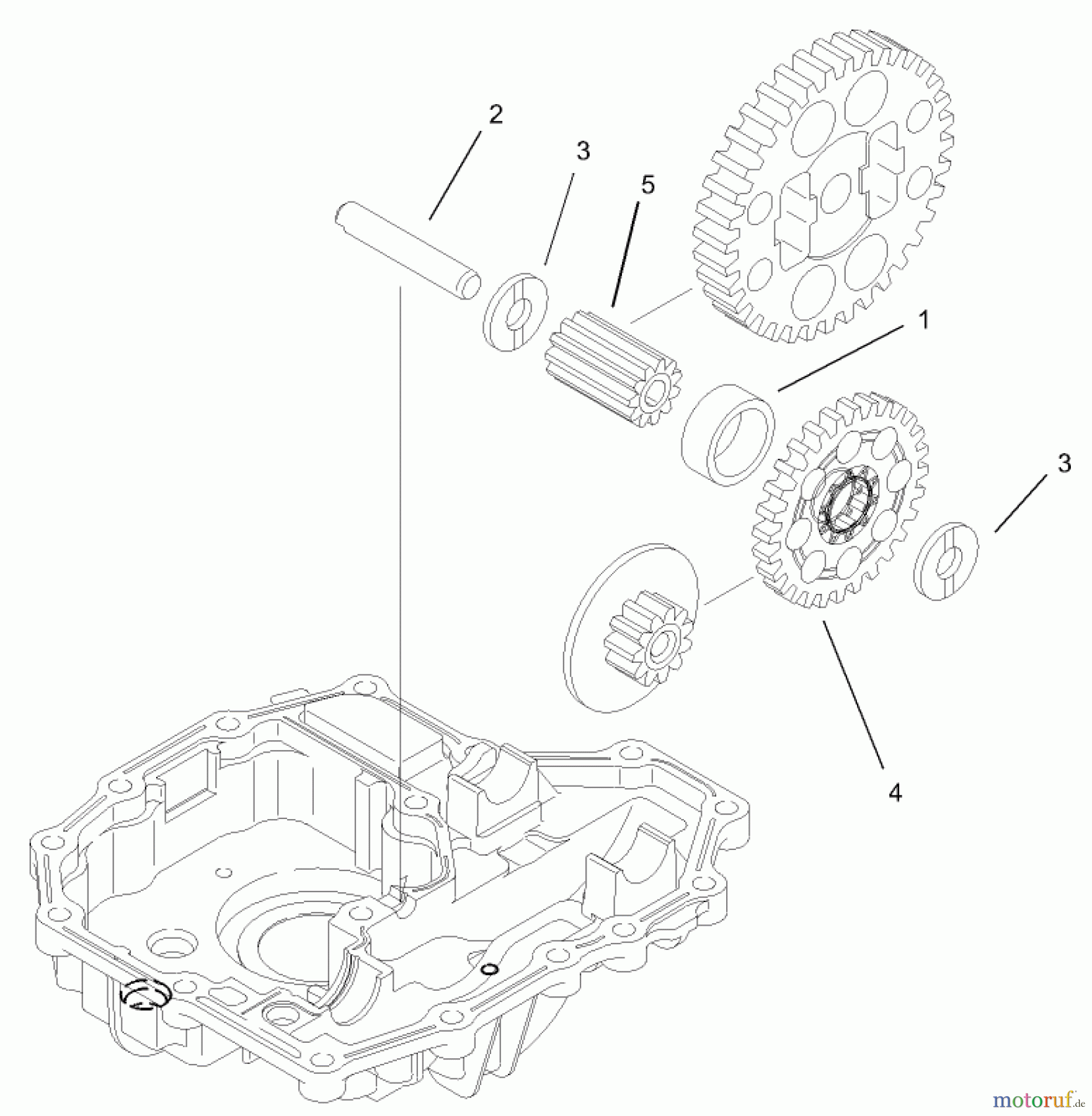  Toro Neu Mowers, Lawn & Garden Tractor Seite 1 74571 (150-DH) - Toro 150-DH Lawn Tractor, 2004 (240000001-240999999) FINAL PINION ASSEMBLY TRANSMISSION ASSEMBLY NO. 104-2889