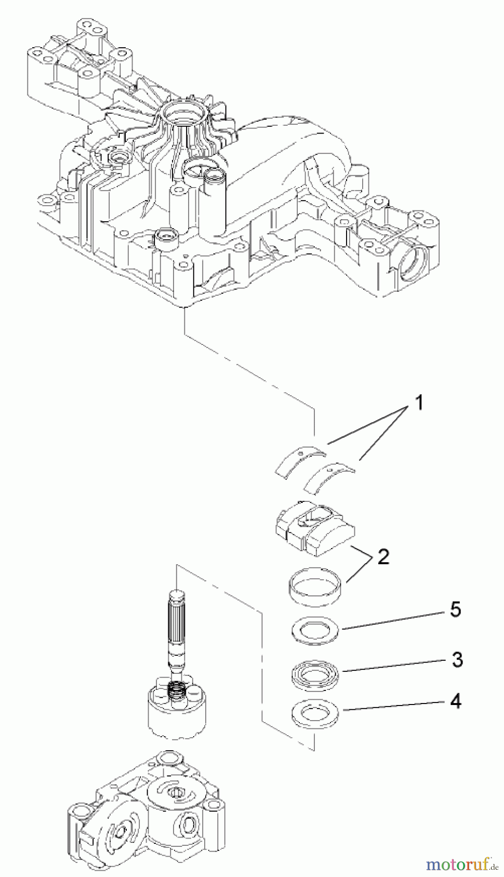  Toro Neu Mowers, Lawn & Garden Tractor Seite 1 74573 (DH 200) - Toro DH 200 Lawn Tractor, 2008 (280000001-280999999) RANGE SHIFT ASSEMBLY TRANSMISSION ASSEMBLY NO. 114-3155