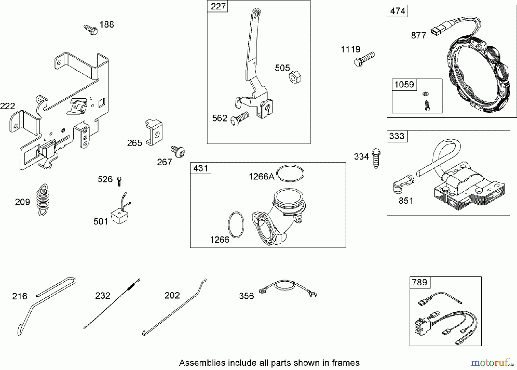  Toro Neu Mowers, Lawn & Garden Tractor Seite 1 74582 (DH 210) - Toro DH 210 Lawn Tractor, 2007 (270000001-270999999) GOVERNOR ASSEMBLY BRIGGS AND STRATTON MODEL 31G777-0130-E1