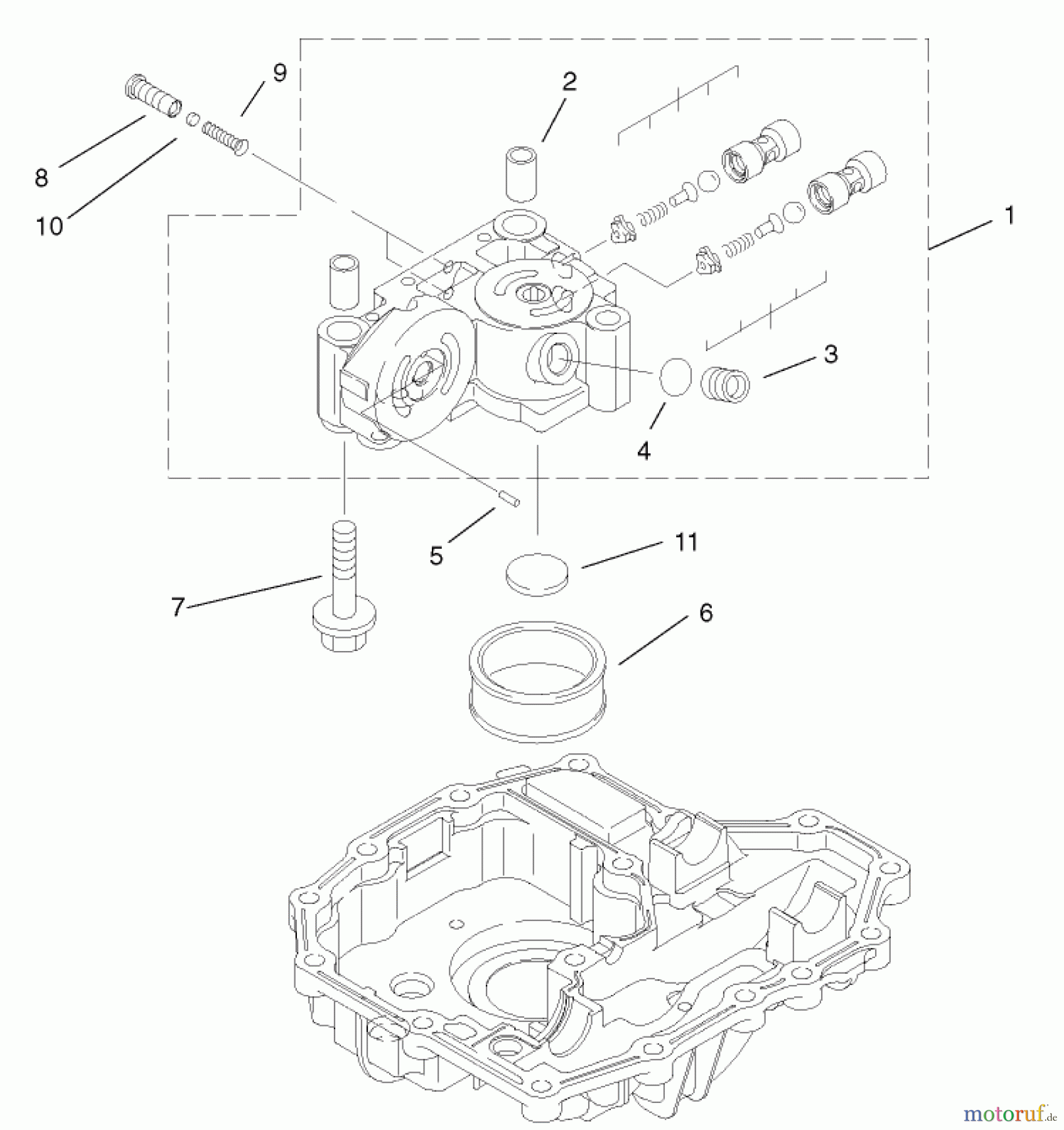  Toro Neu Mowers, Lawn & Garden Tractor Seite 1 74590 (190-DH) - Toro 190-DH Lawn Tractor, 2002 (220000001-220999999) CENTER CASE ASSEMBLY