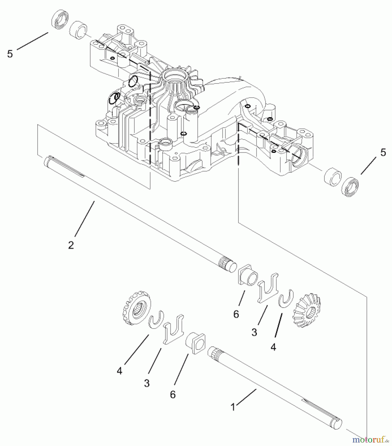  Toro Neu Mowers, Lawn & Garden Tractor Seite 1 74590 (190-DH) - Toro 190-DH Lawn Tractor, 2003 (230000001-230999999) AXLE SHAFT ASSEMBLY