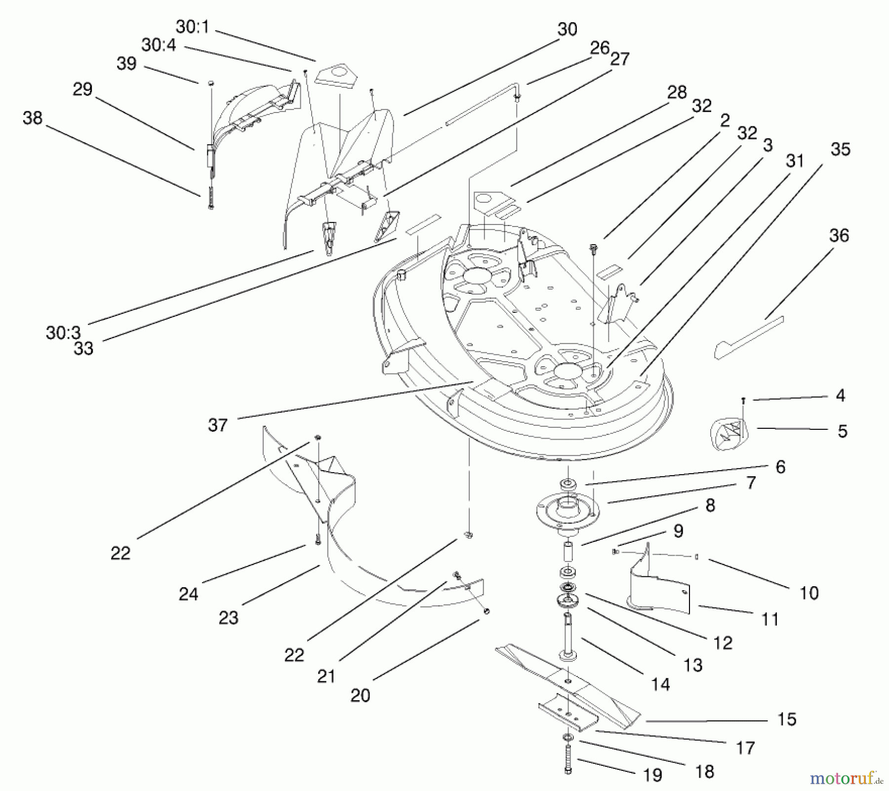  Toro Neu Mowers, Lawn & Garden Tractor Seite 1 77102 (16-38G) - Toro 16-38G Lawn Tractor, 2000 (200000001-200999999) 38