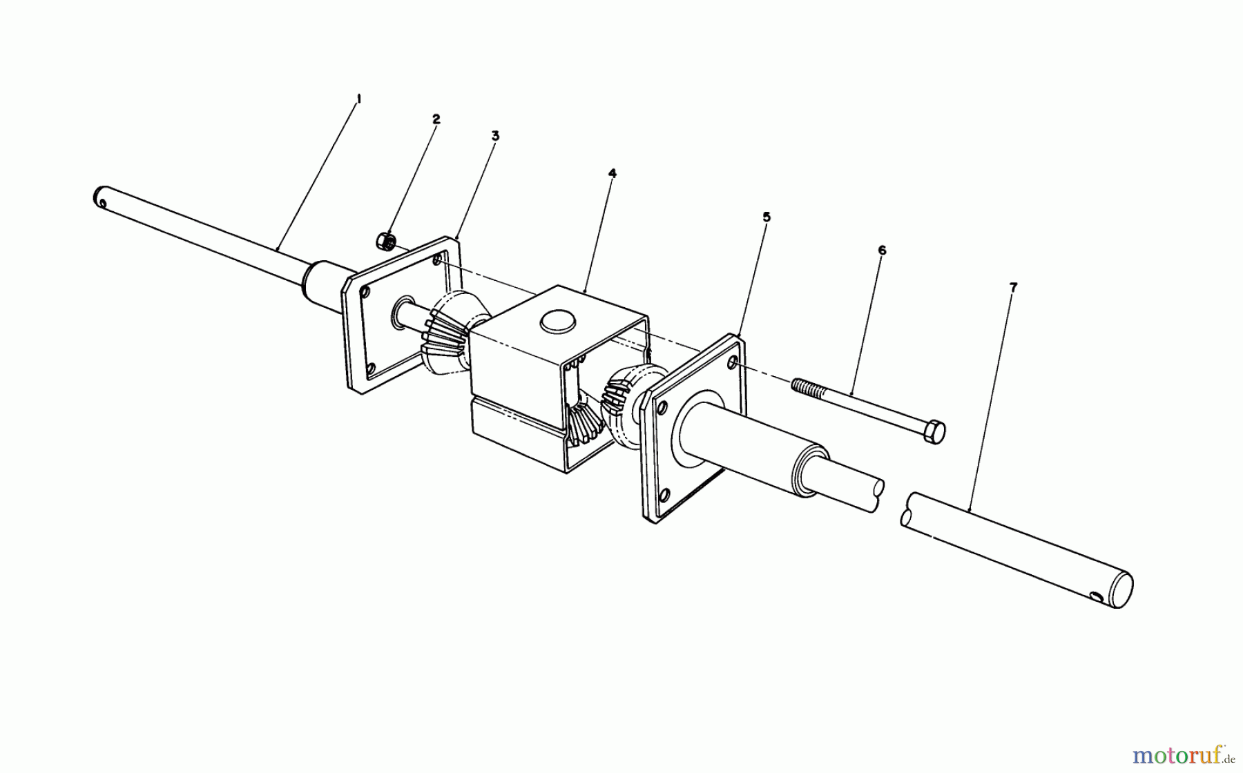  Toro Neu Mowers, Rear-Engine Rider 56190 (10-32) - Toro 10-32 Recycler Rider, 1991 (1000001-1999999) DIFFERENTIAL ASSEMBLY