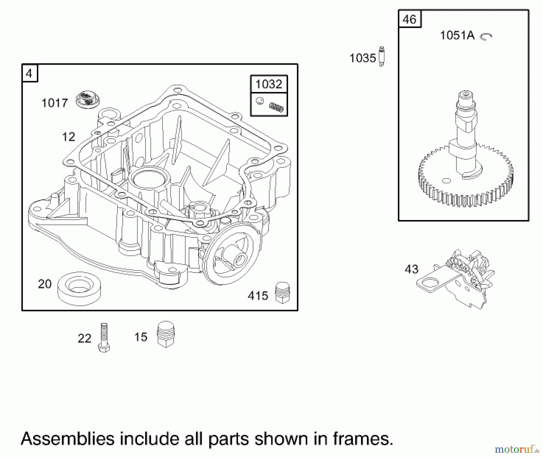  Toro Neu Mowers, Rear-Engine Rider 70185 (13-32G) - Toro 13-32G Rear-Engine Riding Mower, 2004 (240000001-240999999) CRANKCASE ASSEMBLY BRIGGS AND STRATTON 31G777-0121-E1