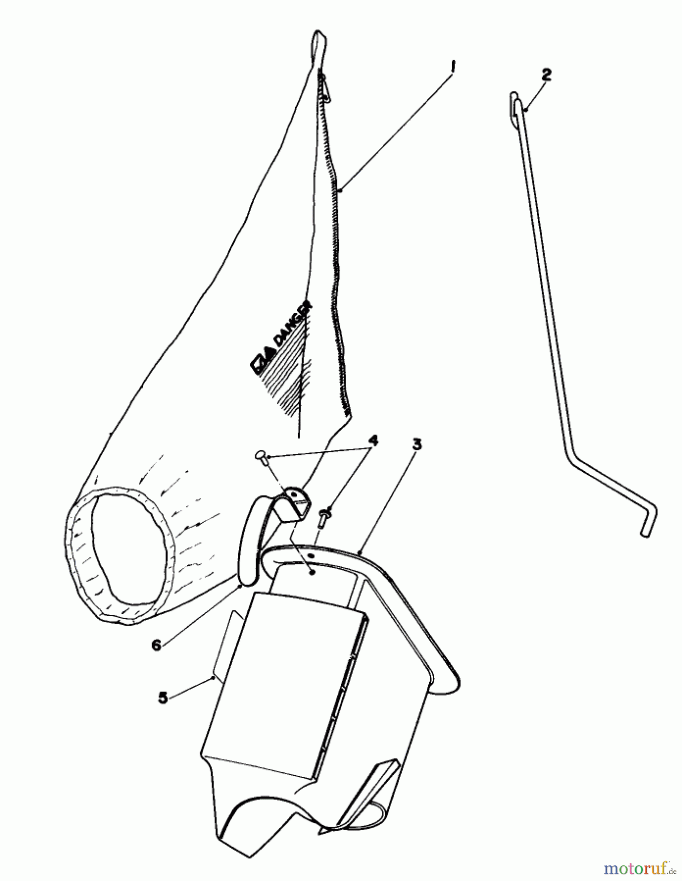  Toro Neu Mowers, Walk-Behind Seite 1 16077 - Toro Lawnmower, 1980 (0000001-0999999) BAGGING KIT NO. 40-5420 (OPTIONAL)