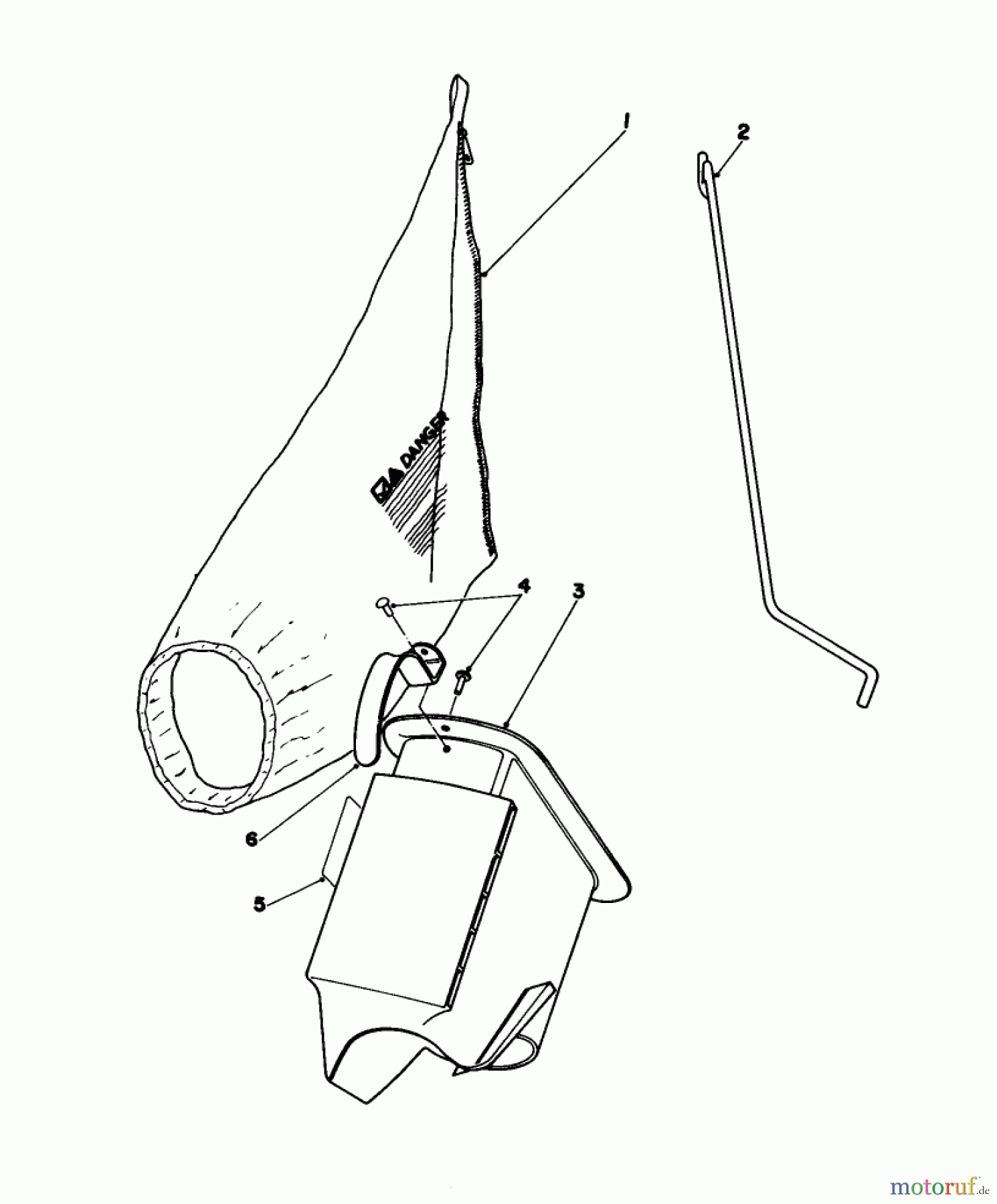  Toro Neu Mowers, Walk-Behind Seite 1 16165 - Toro Lawnmower, 1982 (2000001-2999999) BAGGING KIT NO. 36-8380 (OPTIONAL)