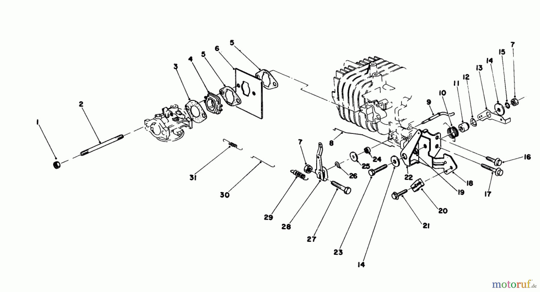  Toro Neu Mowers, Walk-Behind Seite 1 16212 - Toro Lawnmower, 1984 (4000001-4999999) GOVERNOR ASSEMBLY