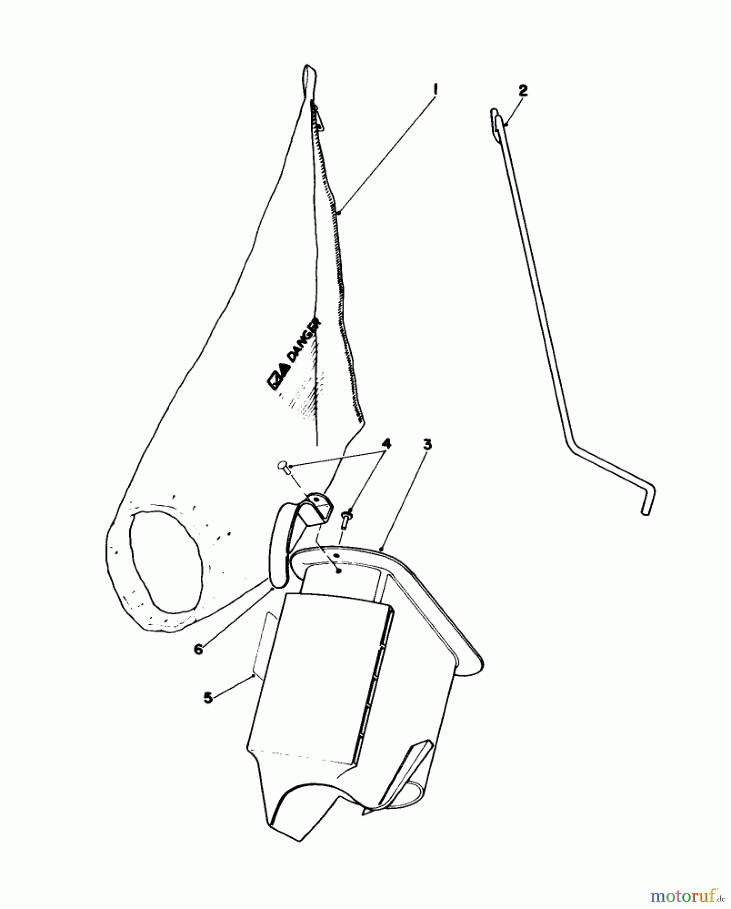  Toro Neu Mowers, Walk-Behind Seite 1 16212C - Toro Lawnmower, 1986 (6000001-6999999) BAGGING KIT NO. 47-6510 (OPTIONAL)