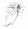 Toro 16212C - Lawnmower, 1986 (6000001-6999999) Spareparts HANDLE ASSEMBLY