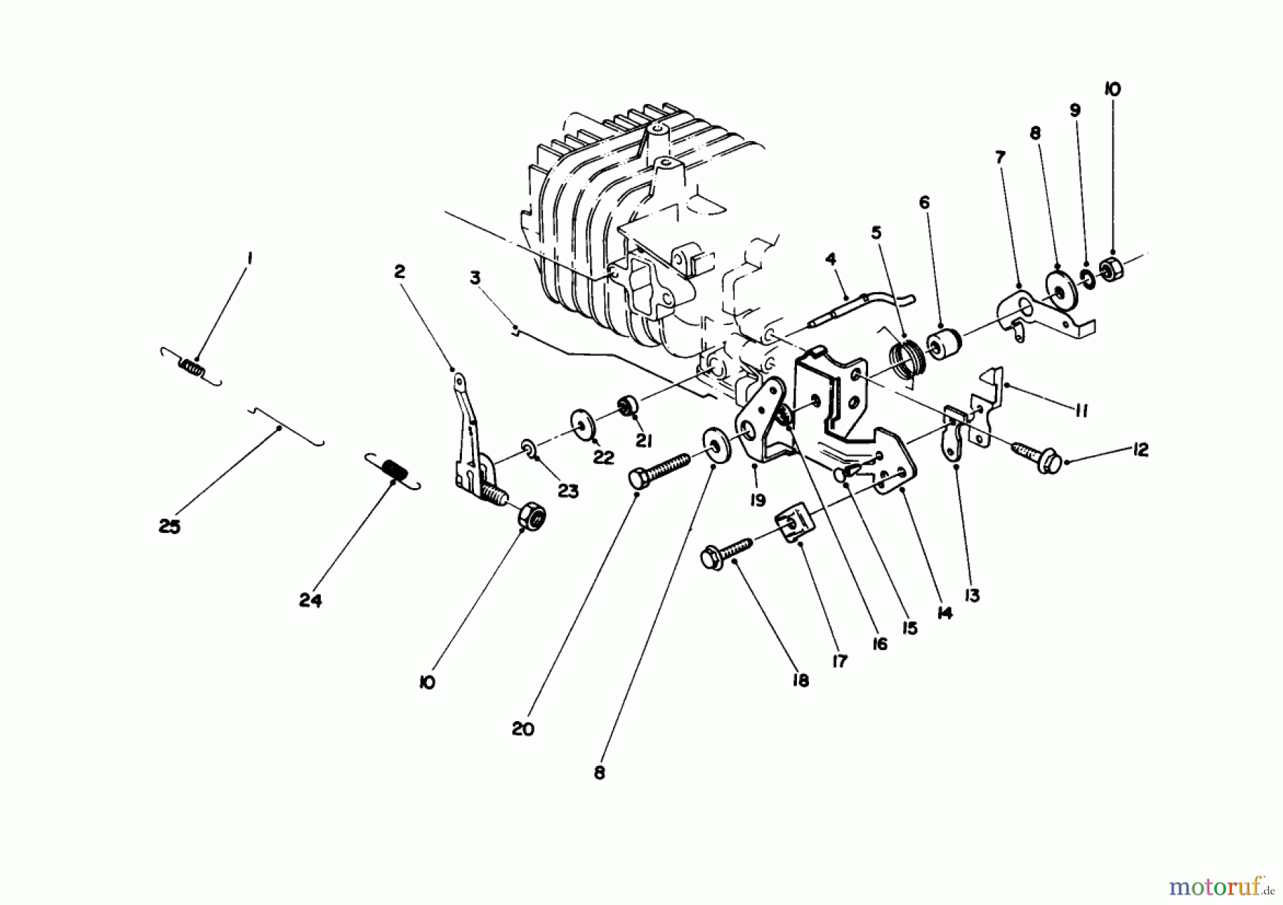  Toro Neu Mowers, Walk-Behind Seite 1 16212WG - Toro Lawnmower, 1990 (0000001-0999999) GOVERNOR ASSEMBLY (MODEL NO. 47PK9)