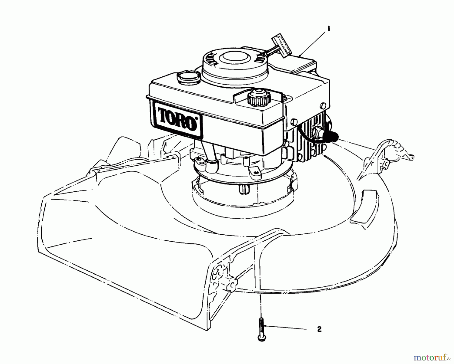  Toro Neu Mowers, Walk-Behind Seite 1 16340C - Toro Lawnmower, 1987 (7000001-7999999) ENGINE ASSEMBLY