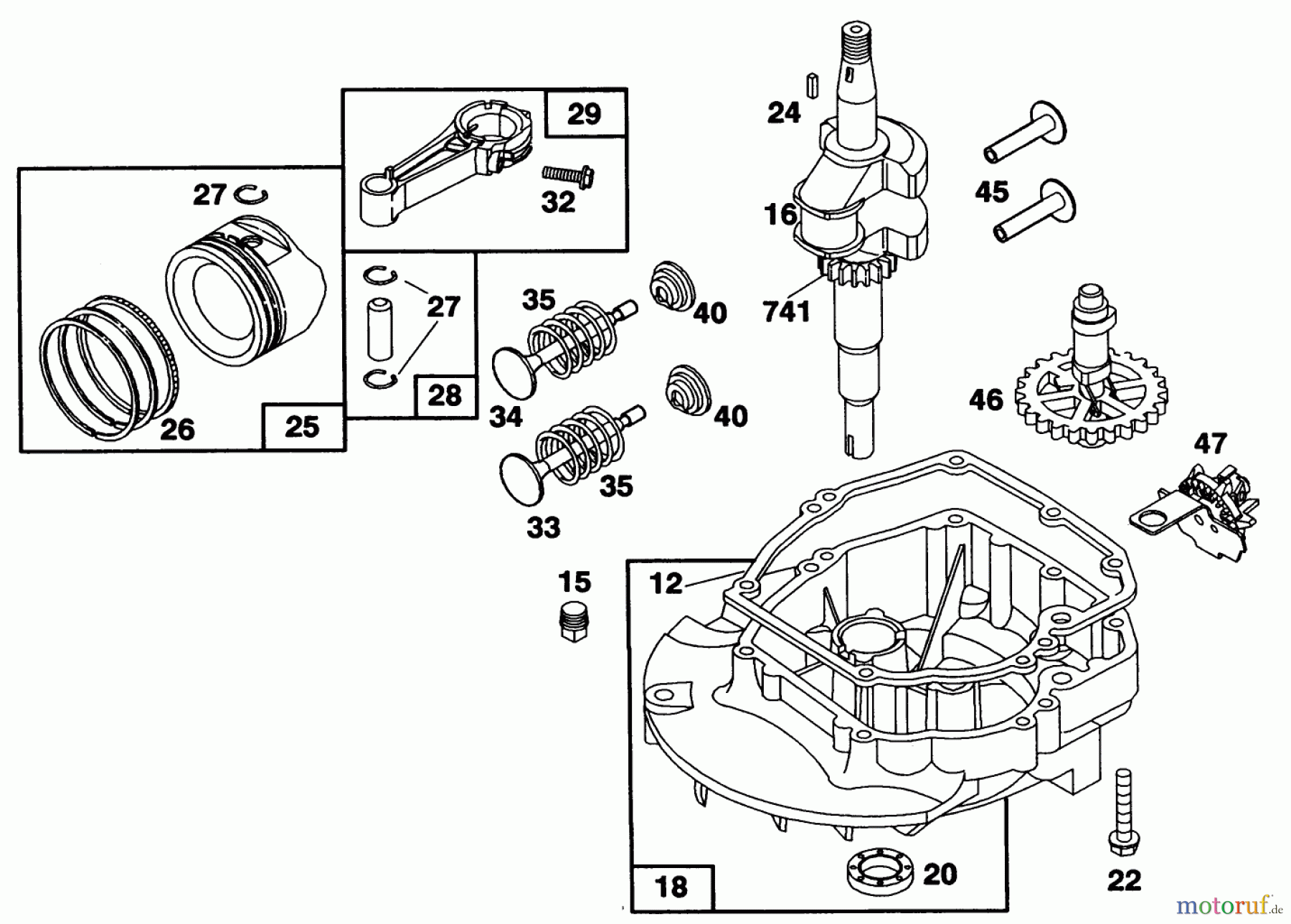  Toro Neu Mowers, Walk-Behind Seite 1 16400 - Toro Lawnmower, 1992 (2000001-2999999) ENGINE BRIGGS & STRATTON MODEL 122702-3171-01 #2