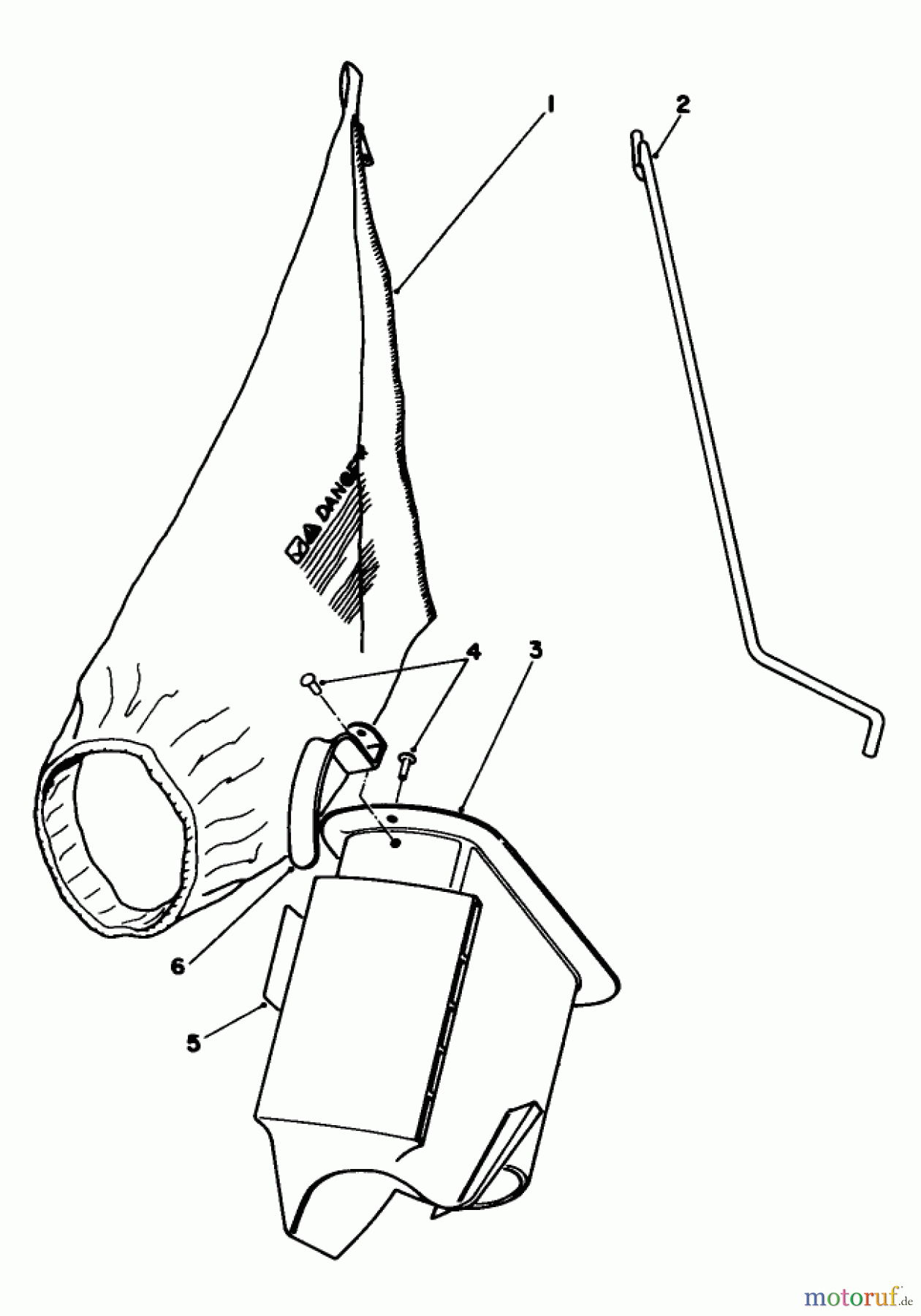  Toro Neu Mowers, Walk-Behind Seite 1 16401 - Toro Side Discharge Mower, 1991 (1000001-1999999) BAGGING KIT NO. 47-6510 (OPTIONAL)