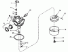 Toro 16570 - Lawnmower, 1983 (3000001-3999999) Spareparts CARBURETOR ASSEMBLY NO. 632050A