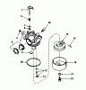 Toro 16575 - Lawnmower, 1988 (8012679-8999999) Spareparts CARBURETOR NO. 632098