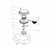 Toro 16585 - Lawnmower, 1988 (8000001-8004251) Spareparts RECOIL ASSEMBLY (MODEL NO. 47PH7)