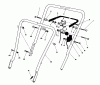 Toro 16585 - Lawnmower, 1988 (8004252-8999999) Spareparts HANDLE ASSEMBLY