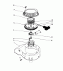 Toro 16585 - Lawnmower, 1988 (8004252-8999999) Spareparts RECOIL ASSEMBLY (MODEL NO. 47PH7)