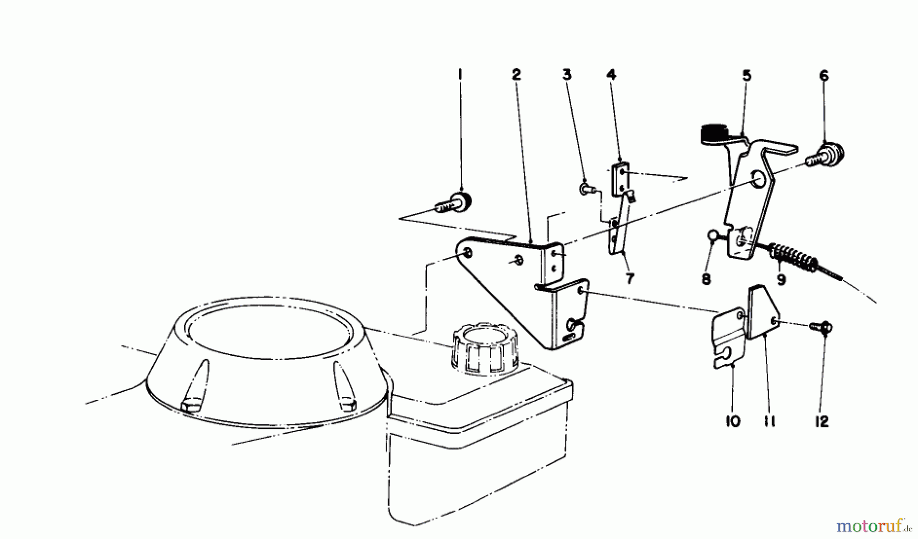  Toro Neu Mowers, Walk-Behind Seite 1 16585 - Toro Lawnmower, 1989 (9000001-9999999) BRAKE ASSEMBLY