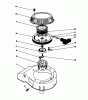 Toro 16785 - Lawnmower, 1988 (8000001-8007011) Spareparts RECOIL ASSEMBLY (MODEL NO. 47PH7)