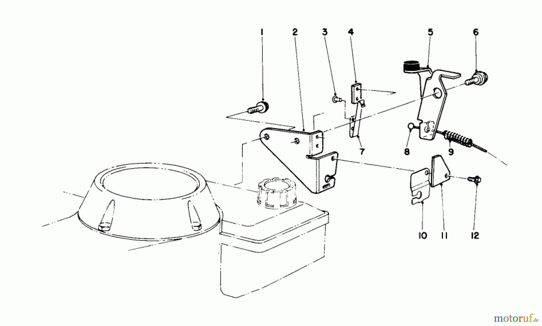  Toro Neu Mowers, Walk-Behind Seite 1 16785 - Toro Lawnmower, 1989 (9000001-9999999) BRAKE ASSEMBLY